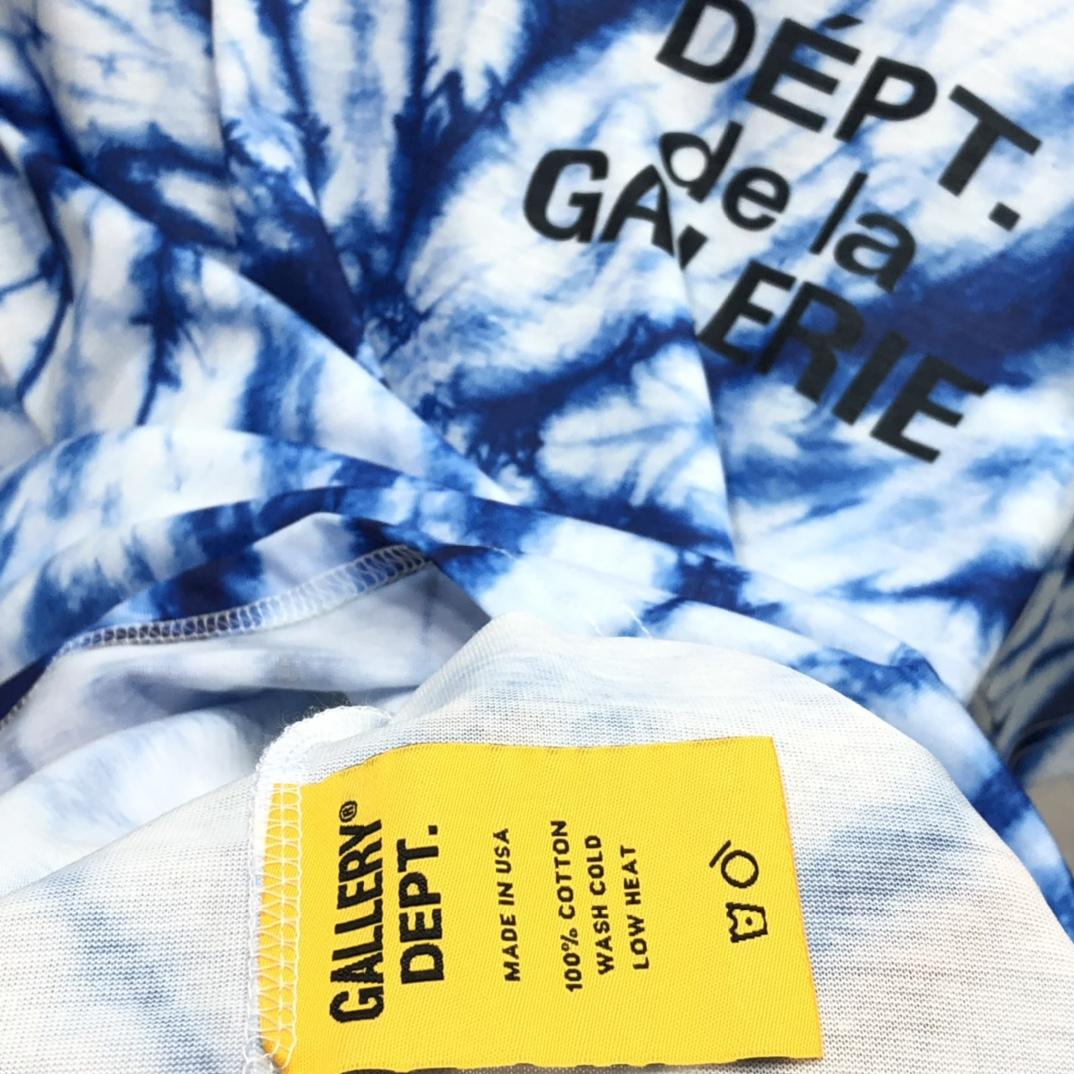 Gallery Dept. Tie-Dyed Logo-Print Cotton T-Shirt  - DesignerGu