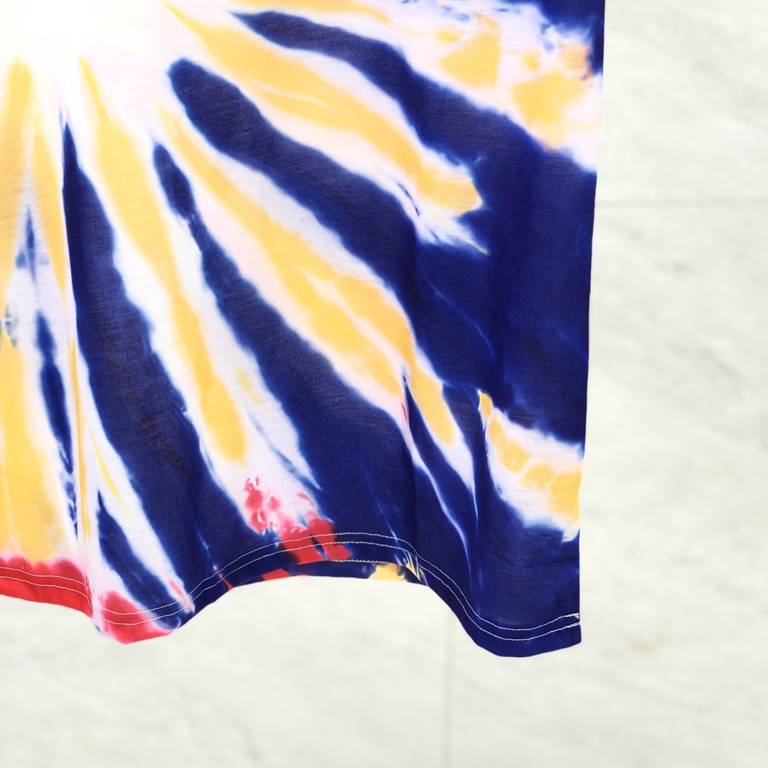 Gallery Dept. Tie-Dyed Logo-Print Cotton T-Shirt  - DesignerGu