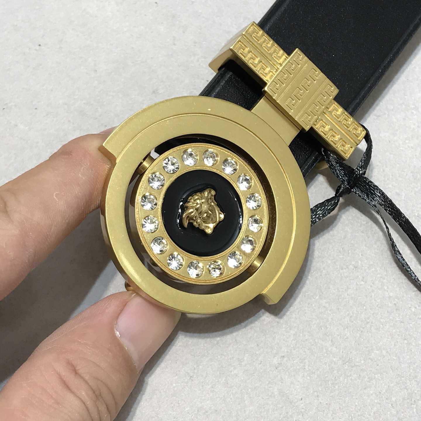 Versace Leather Belt   35mm - DesignerGu