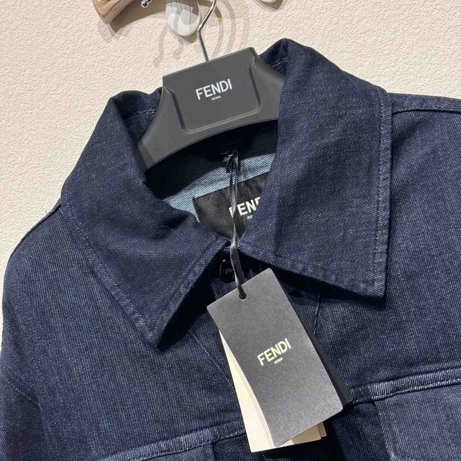 Fendi Blue Denim Jacket - DesignerGu