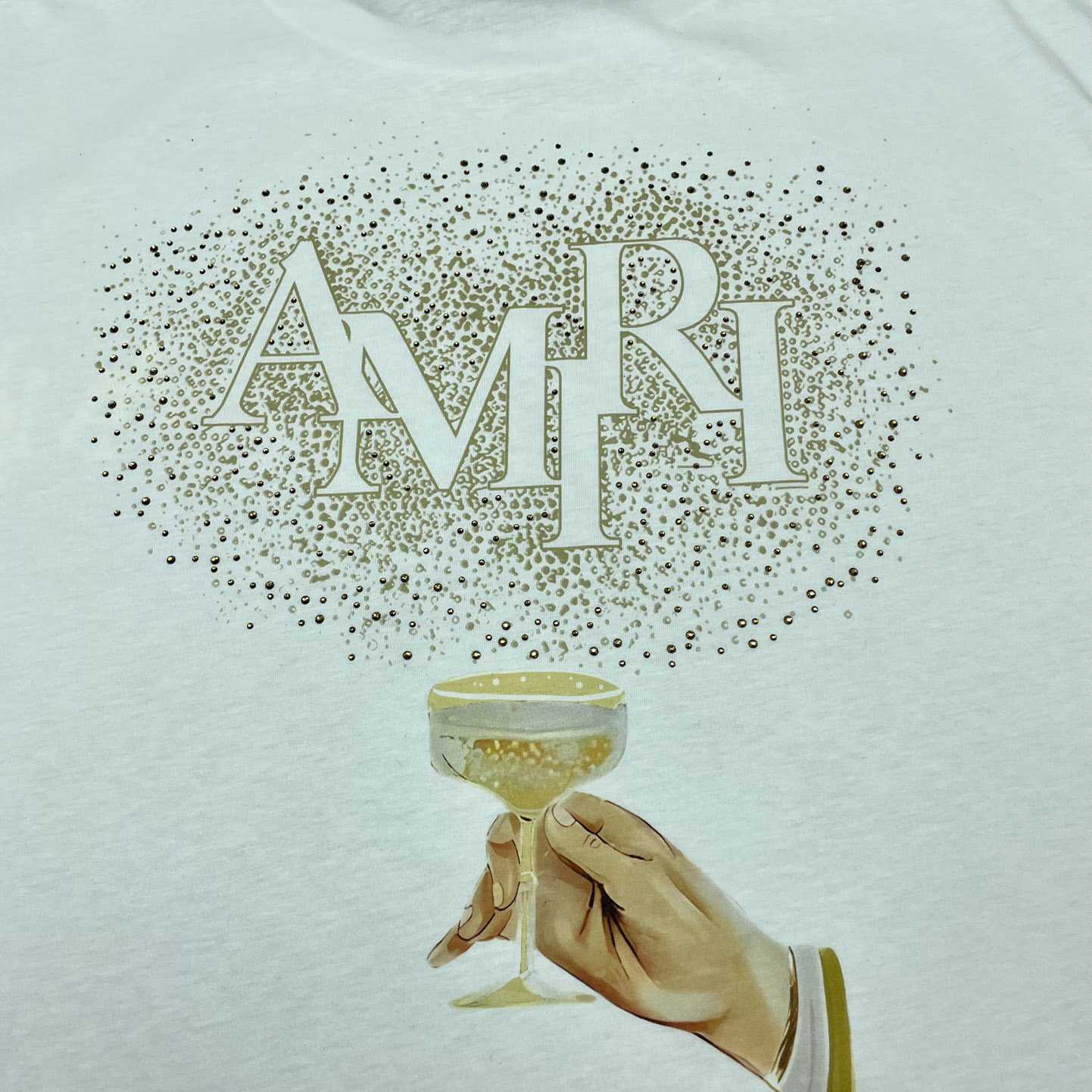 Amiri Champagne Tee   X787 - DesignerGu