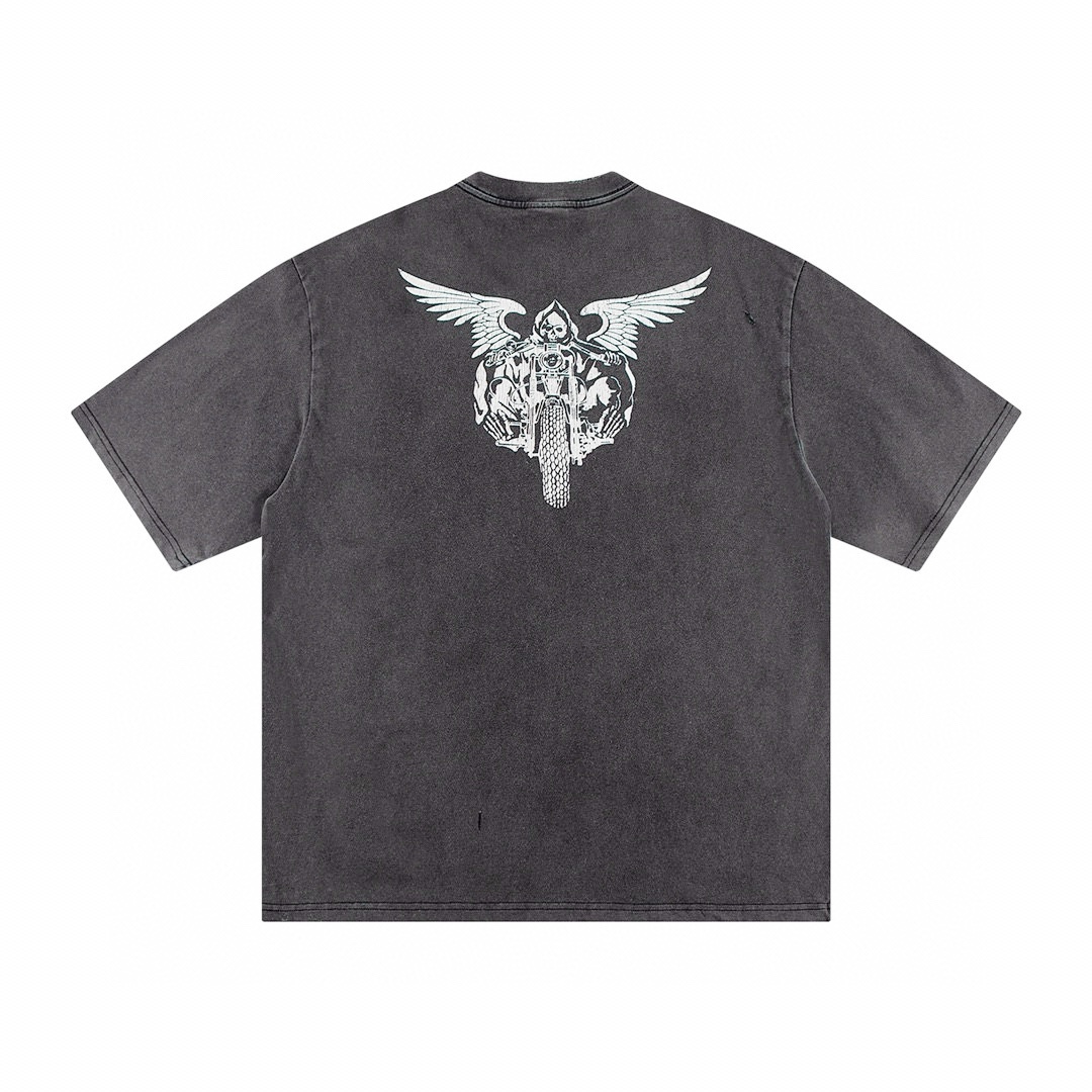 Saint Michael x NEIGHBORHOOD Skull Biker T-shirt - DesignerGu