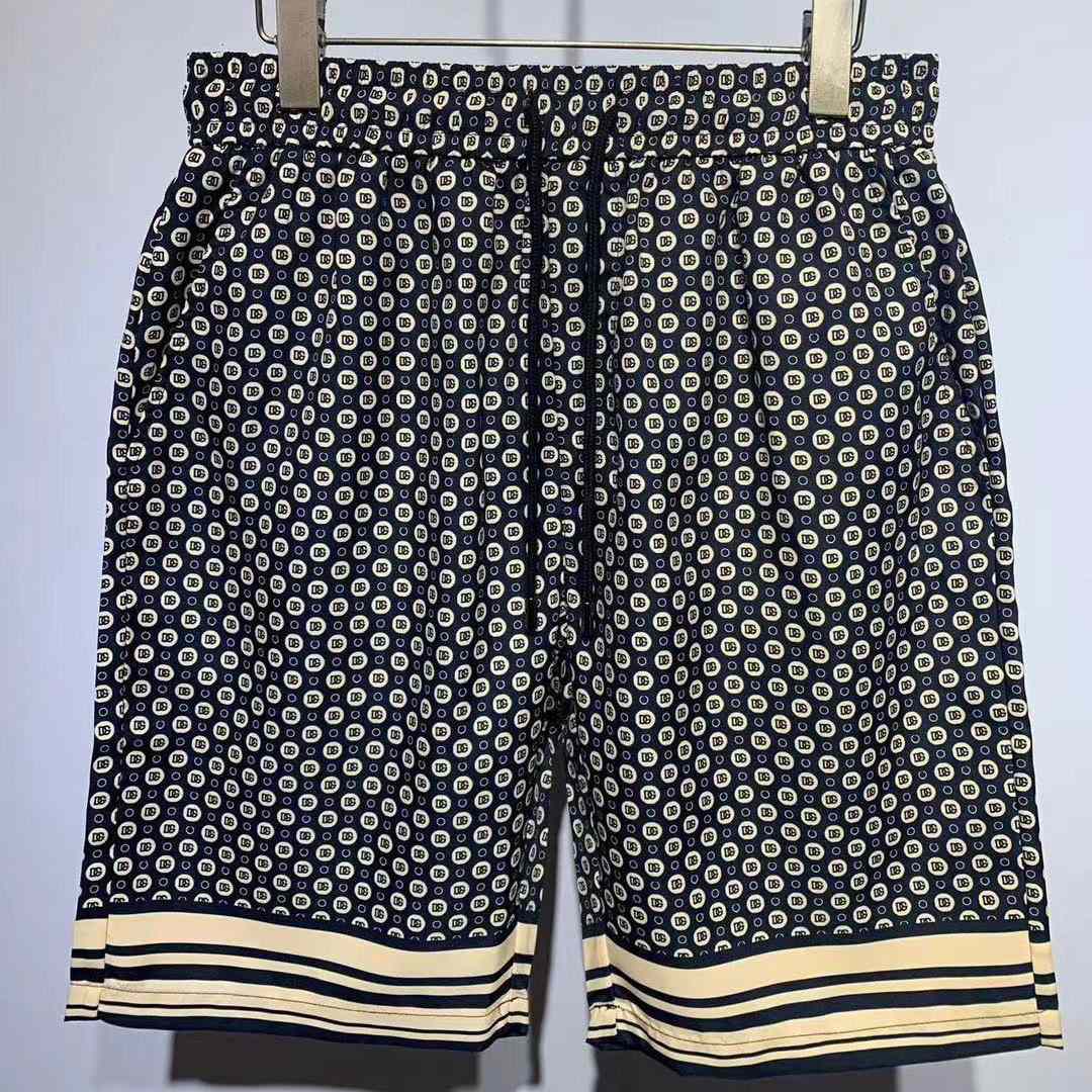 Dolce & Gabbana Silk Twill Jogging Shorts With DG Logo Print - DesignerGu