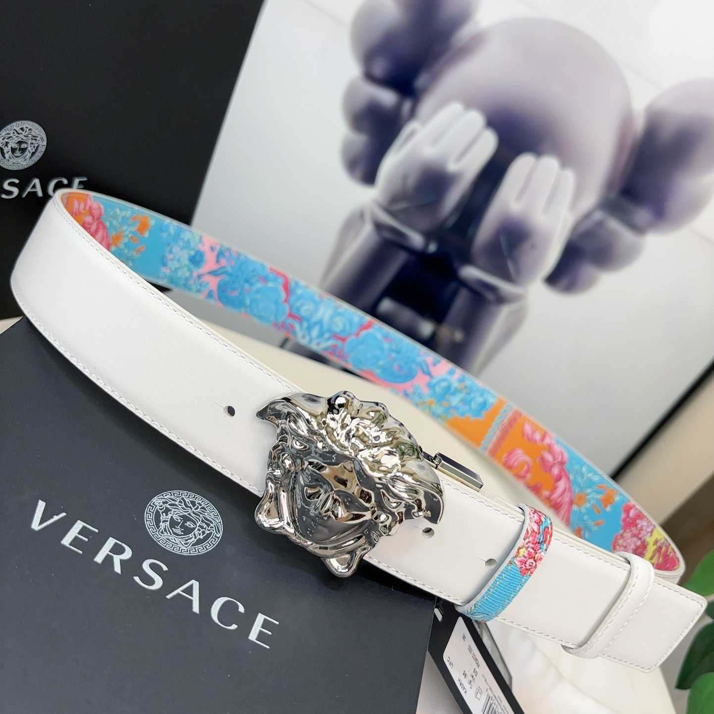 Versace Leather Waist Belt    40mm - DesignerGu