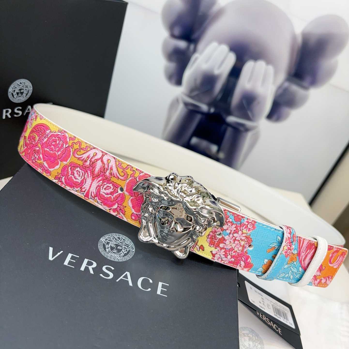 Versace Leather Waist Belt    40mm - DesignerGu