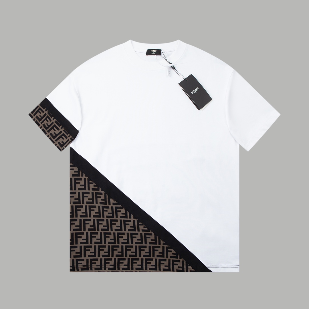 Fendi White Jersey T-shirt - DesignerGu