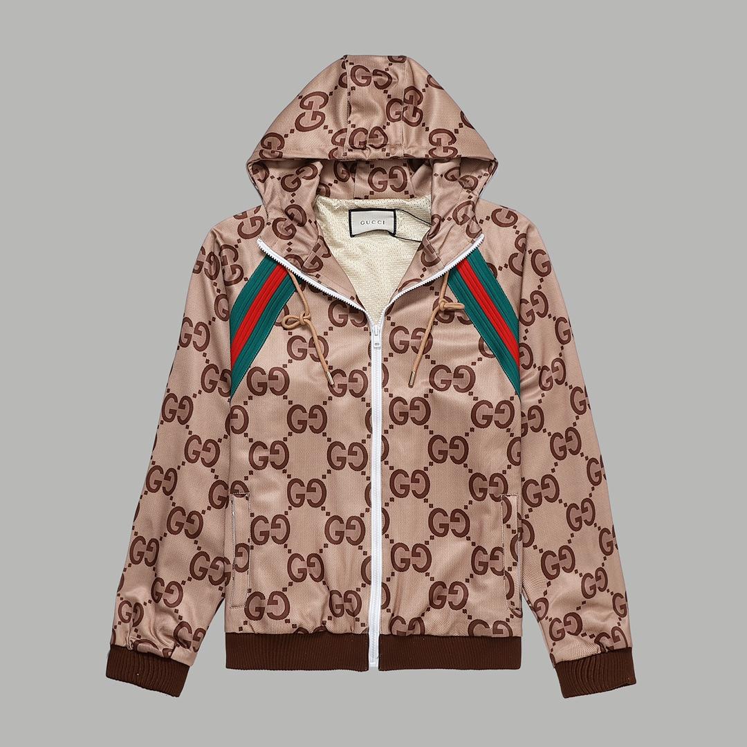 Gucci Gg Supreme Hooded Jacket - DesignerGu