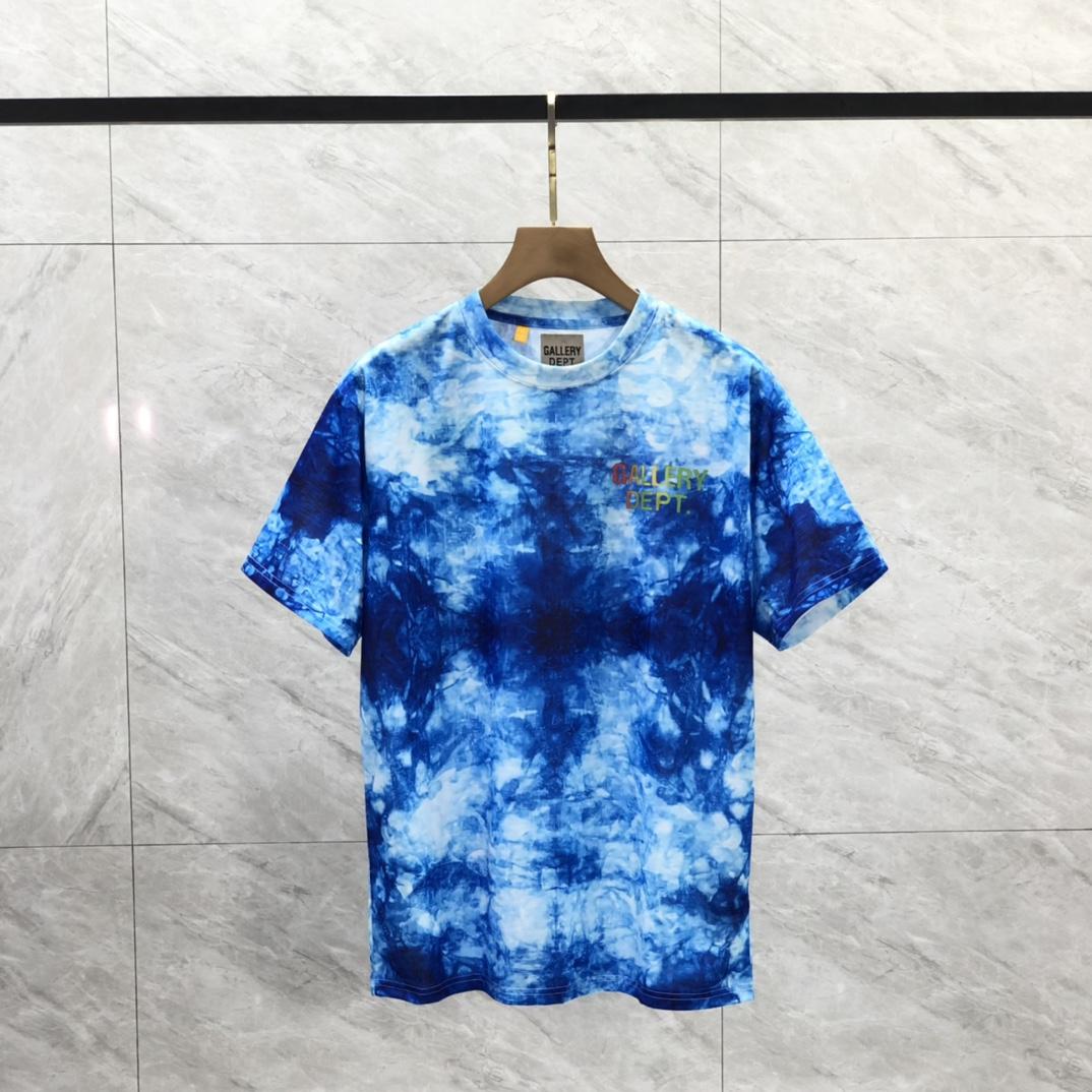 Gallery Dept. Tie-Dyed Logo-Print Cotton T-Shirt  - DesignerGu