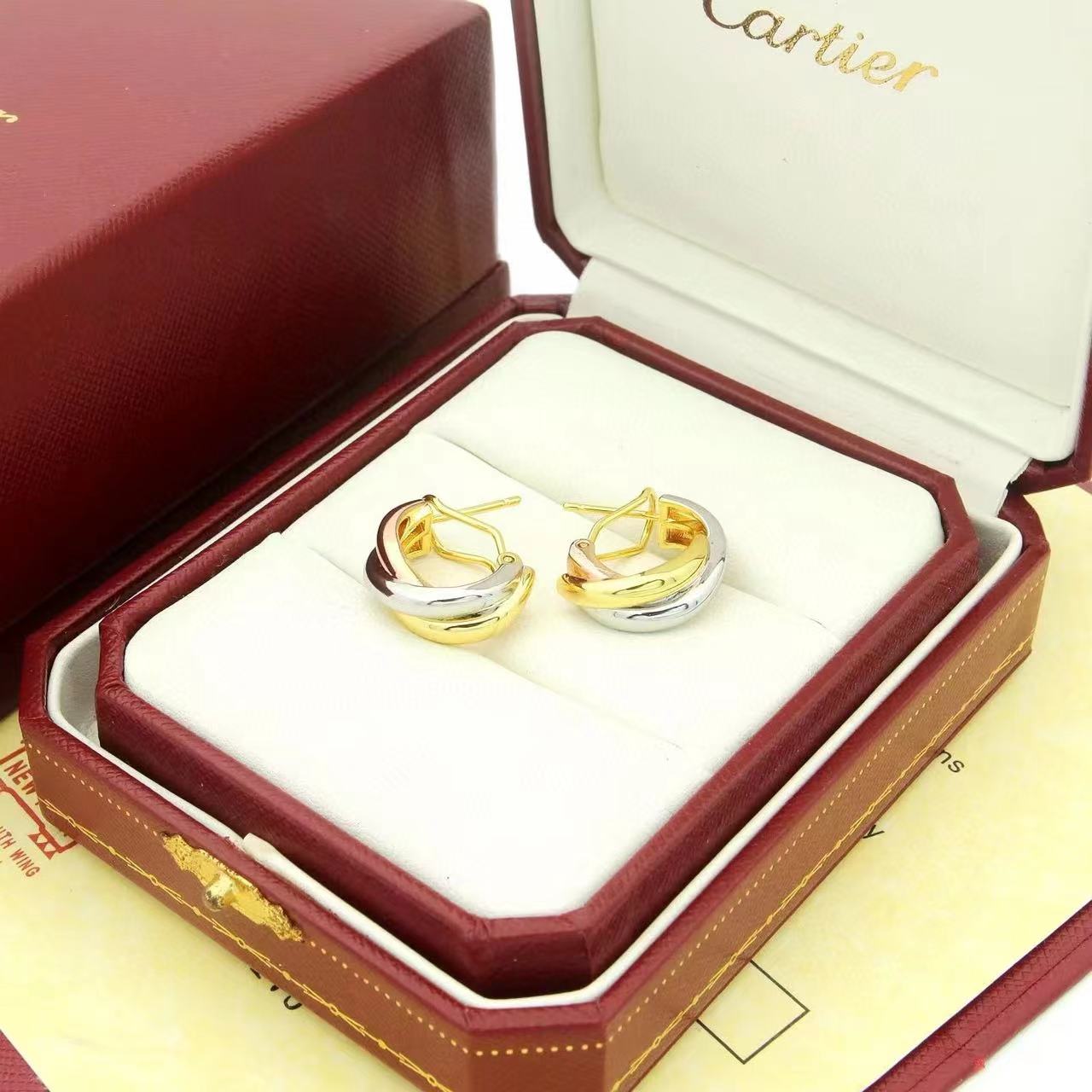 Cartier  'Trinity' Hoop Earrings - DesignerGu