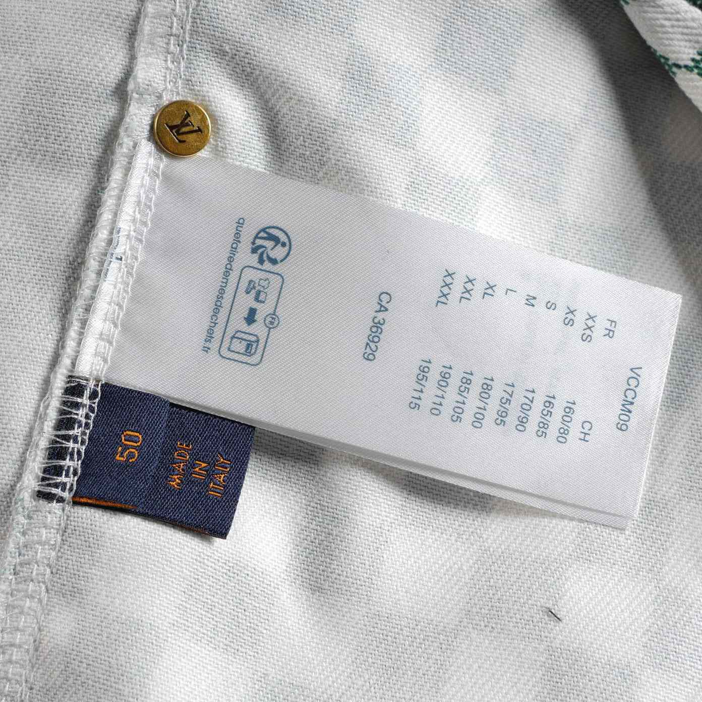 Louis Vuitton Light Damier Denim Overshirt   1AFHUO - DesignerGu