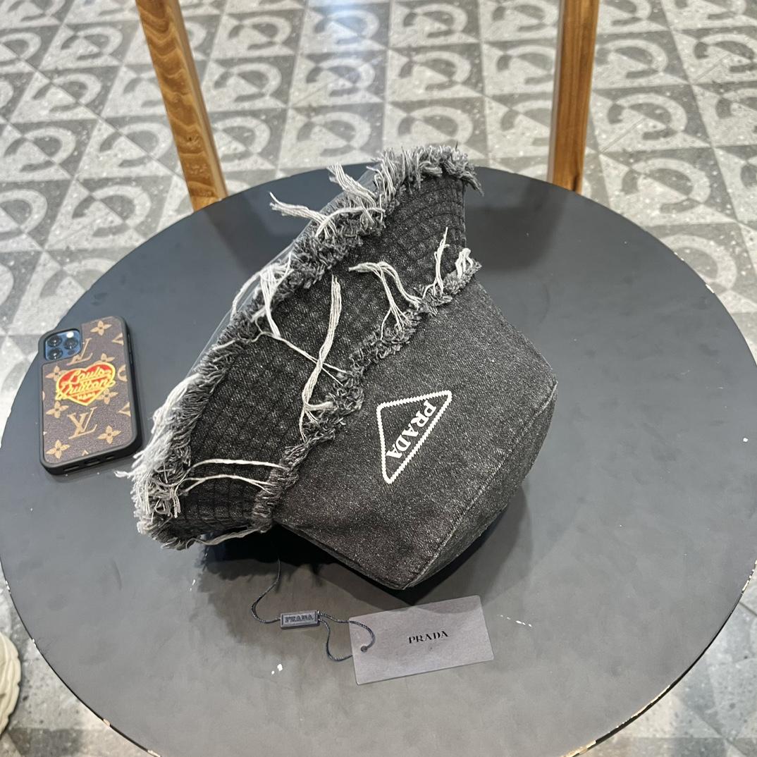 Prada Denim Bucket Hat - DesignerGu