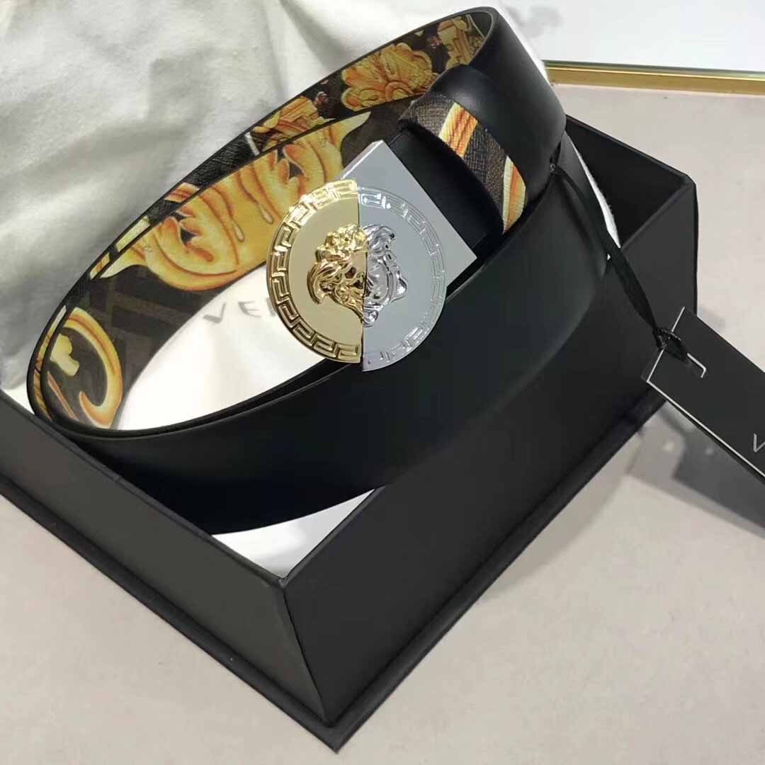 Versace Leather Belt   35mm - DesignerGu