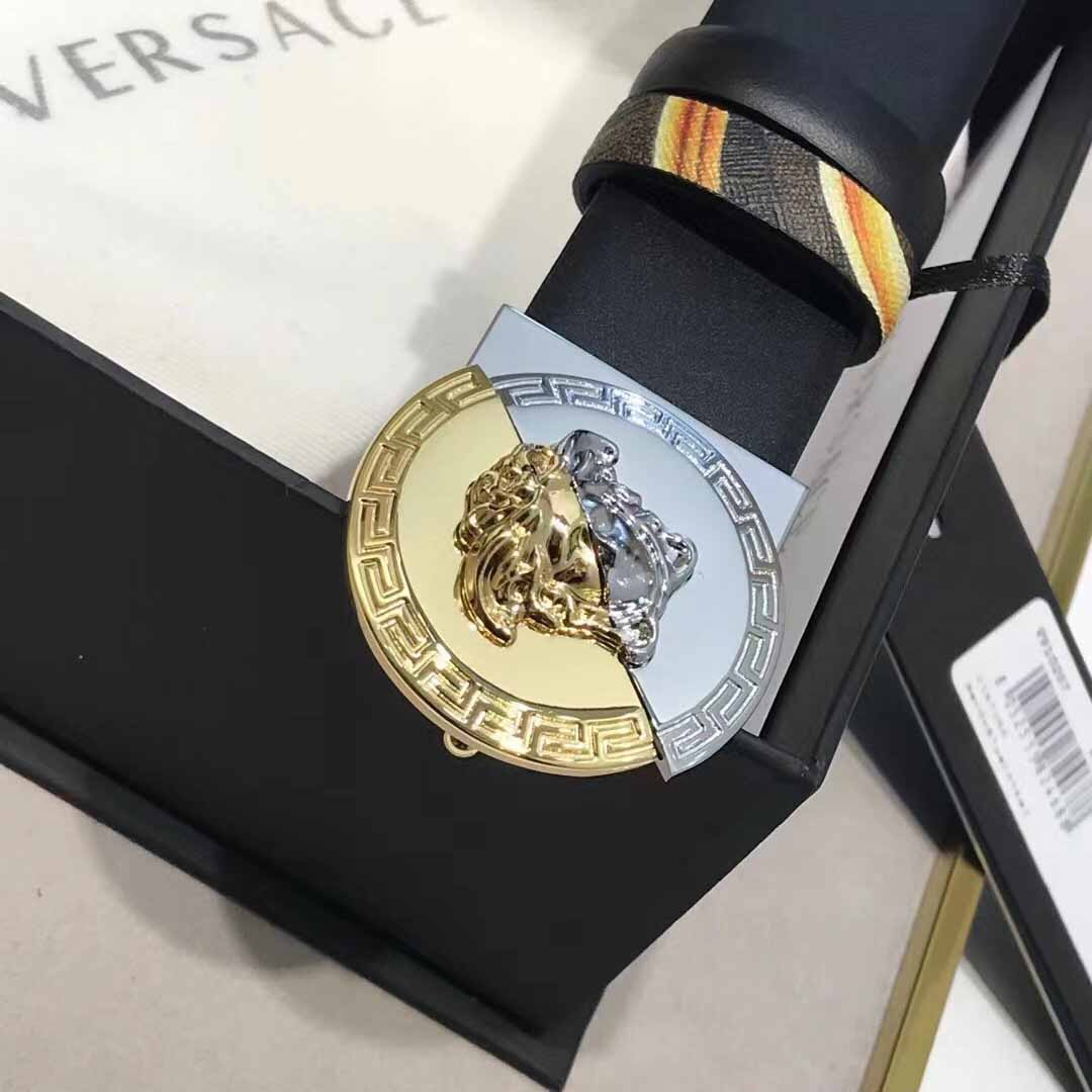 Versace Leather Belt   35mm - DesignerGu