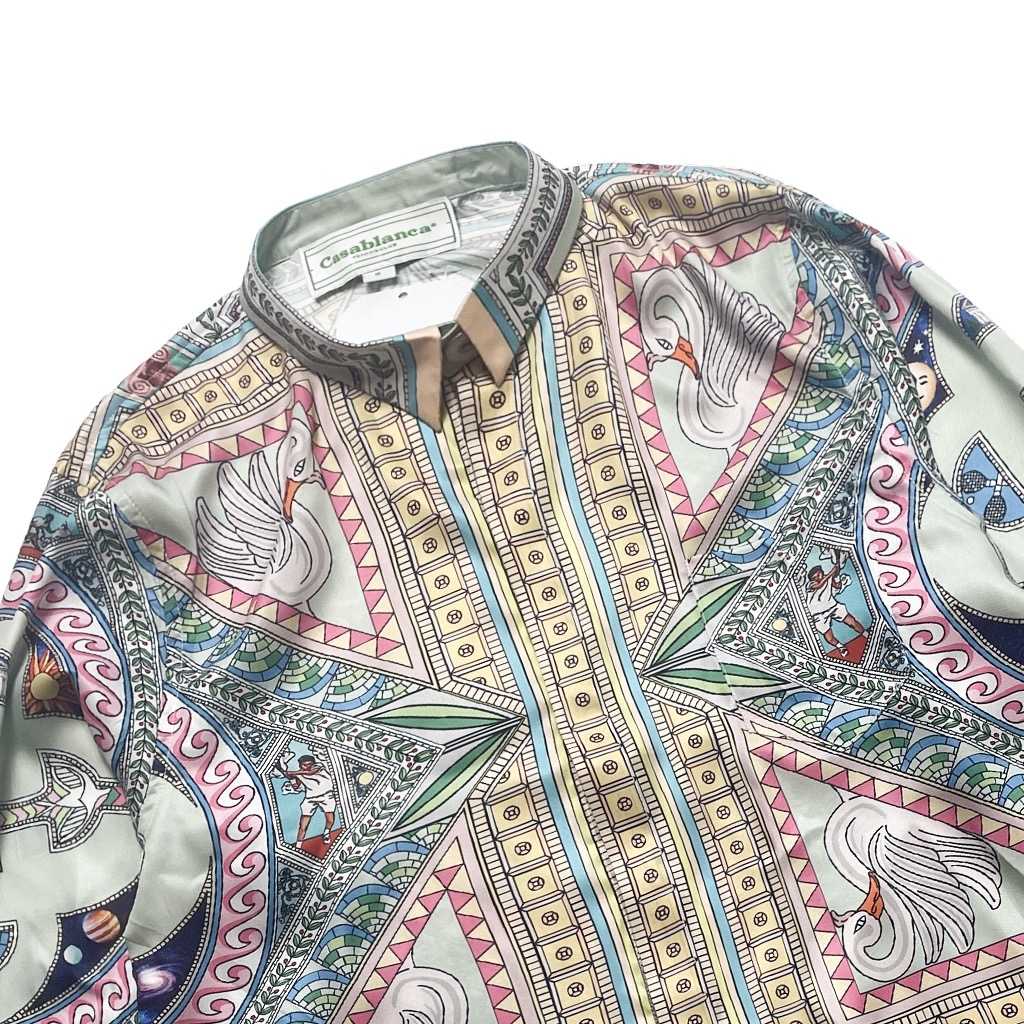 Casablanca Green Print Shirt - DesignerGu