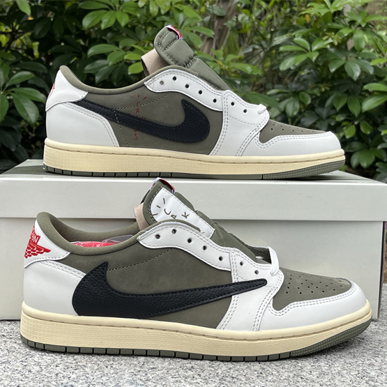 Travis Scott x Air Jordan 1 Low OG Sneaker      DM7866-200 - DesignerGu