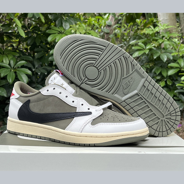 Travis Scott x Air Jordan 1 Low OG Sneaker      DM7866-200 - DesignerGu