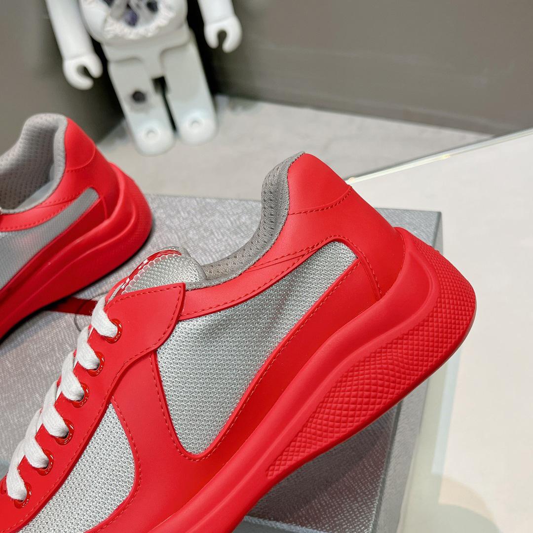 Prada America's Cup Soft Rubber And Bike Fabric Sneakers - DesignerGu