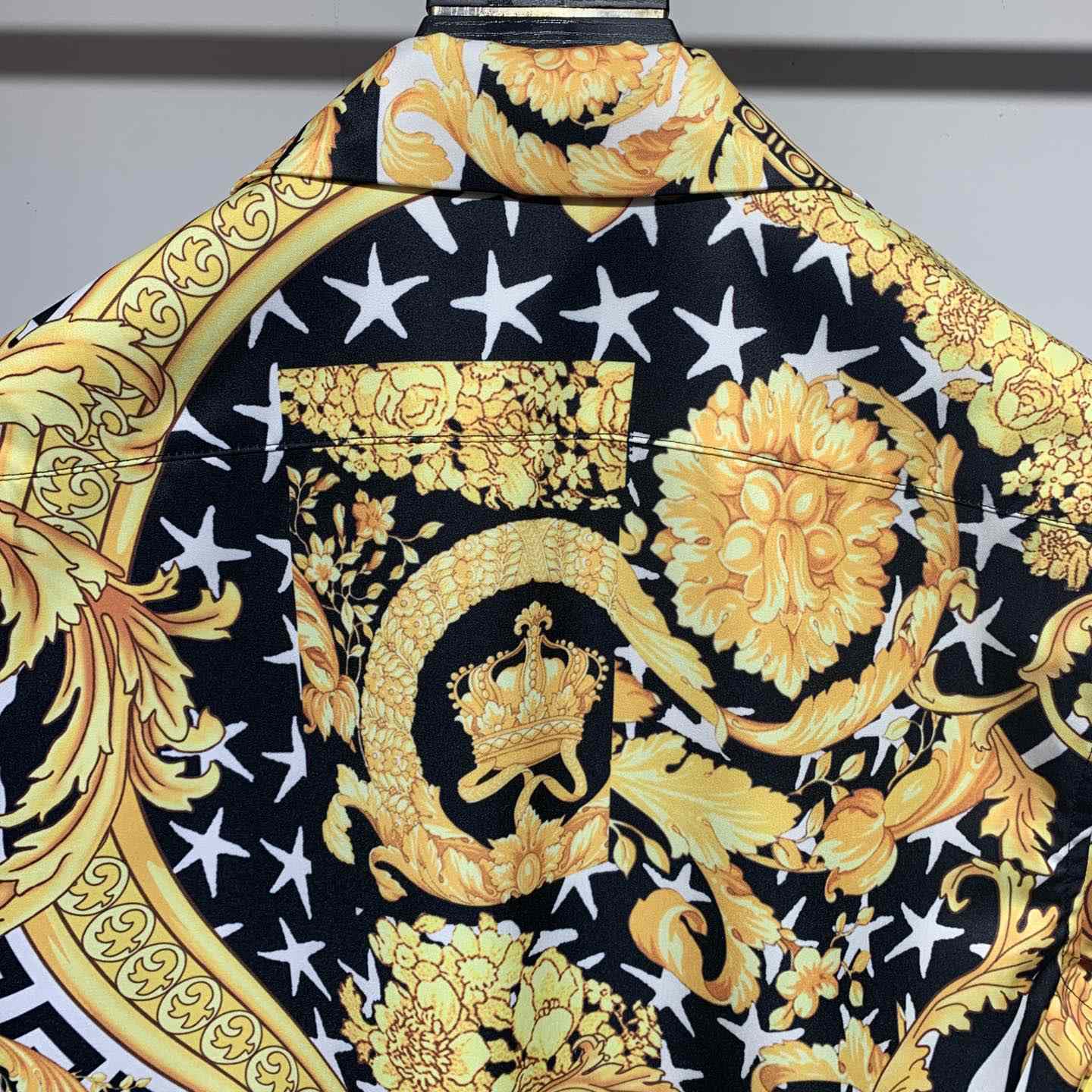 Versace Barocco Print Silk Shirt - DesignerGu