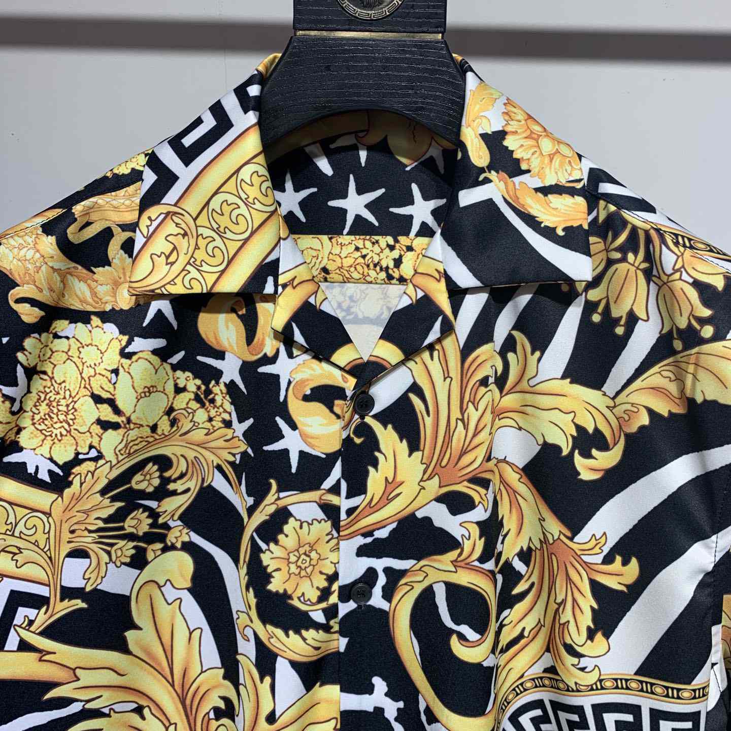 Versace Barocco Print Silk Shirt - DesignerGu