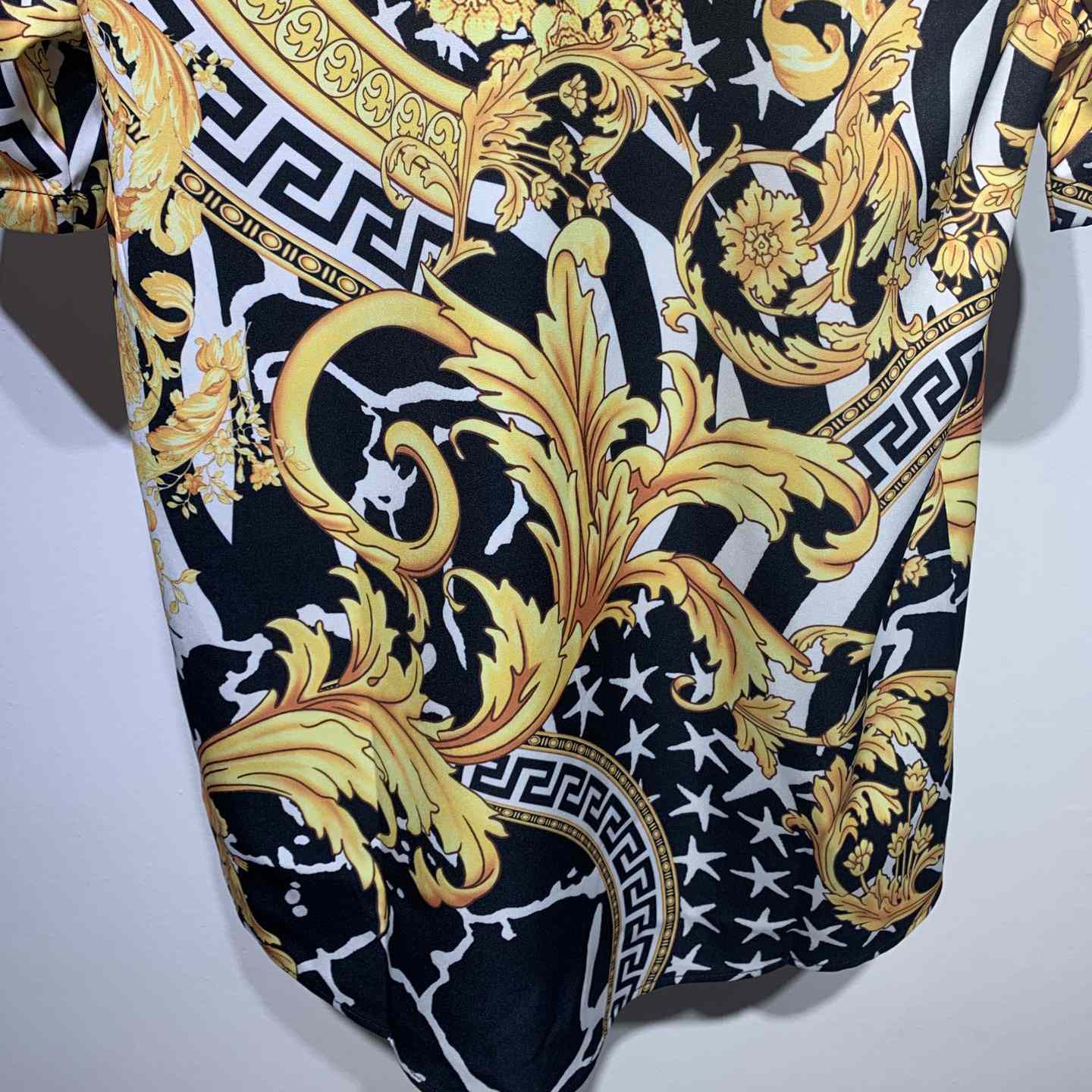 Versace Barocco Print Silk Shirt - DesignerGu