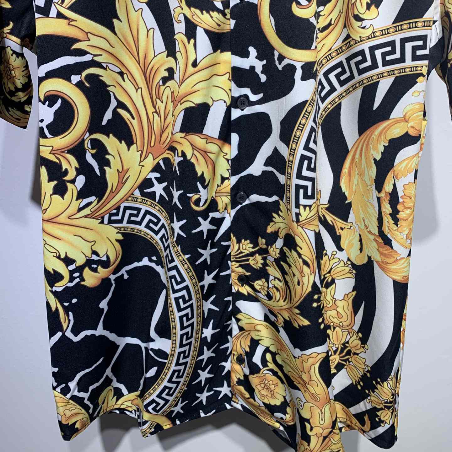 Versace Barocco Print Silk Shirt - DesignerGu