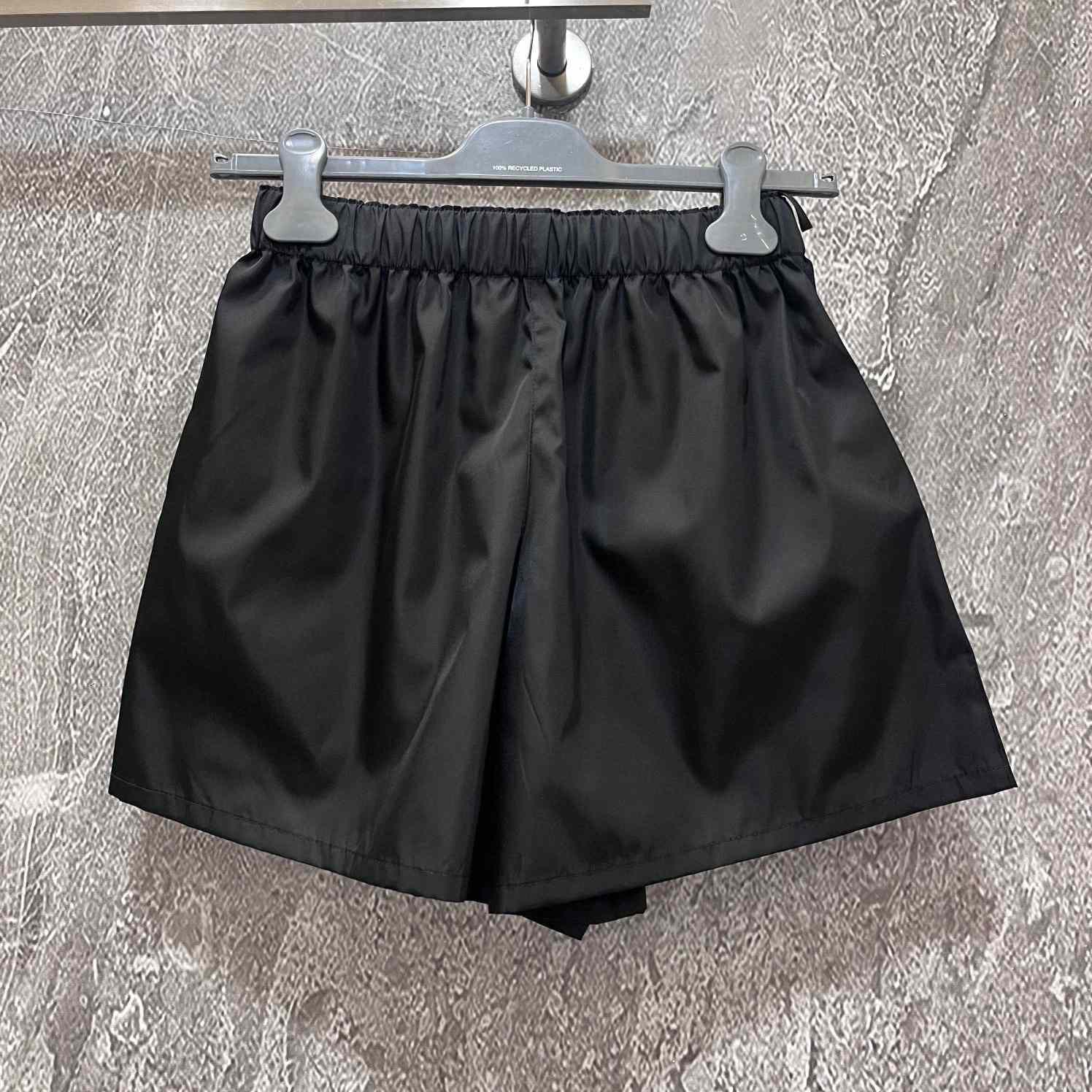 Prada Black Re-nylon Shorts - DesignerGu