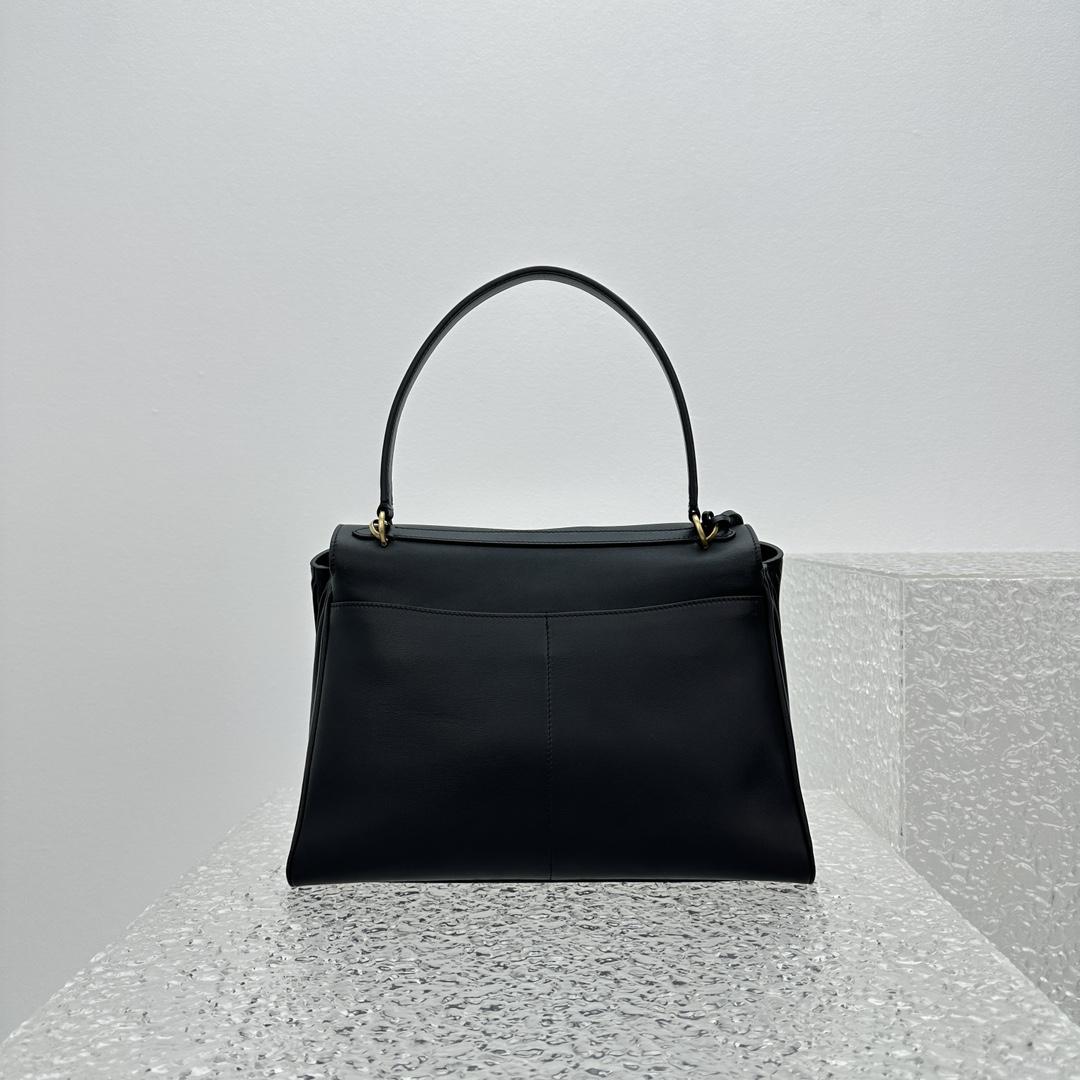 Balenciaga Rodeo Medium Handbag In Black - DesignerGu