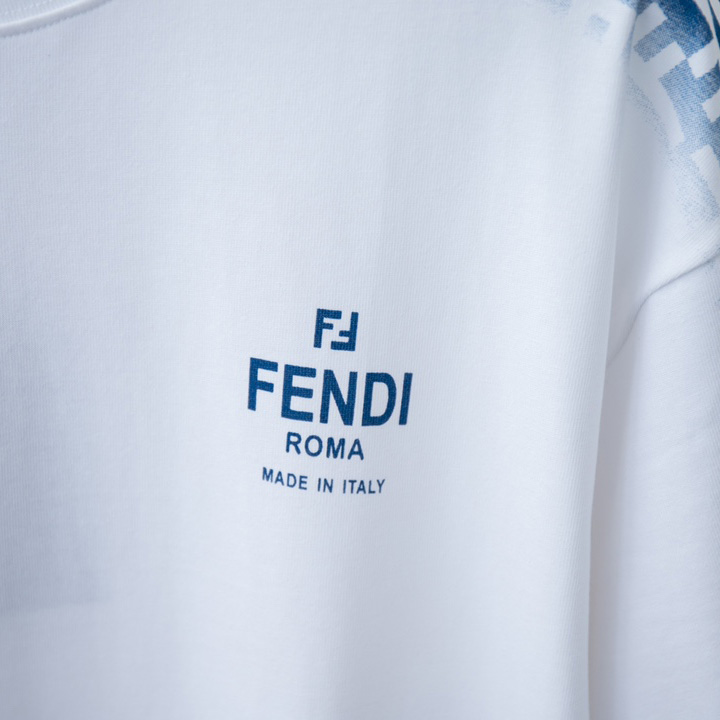 Fendi White Jersey T-shirt - DesignerGu