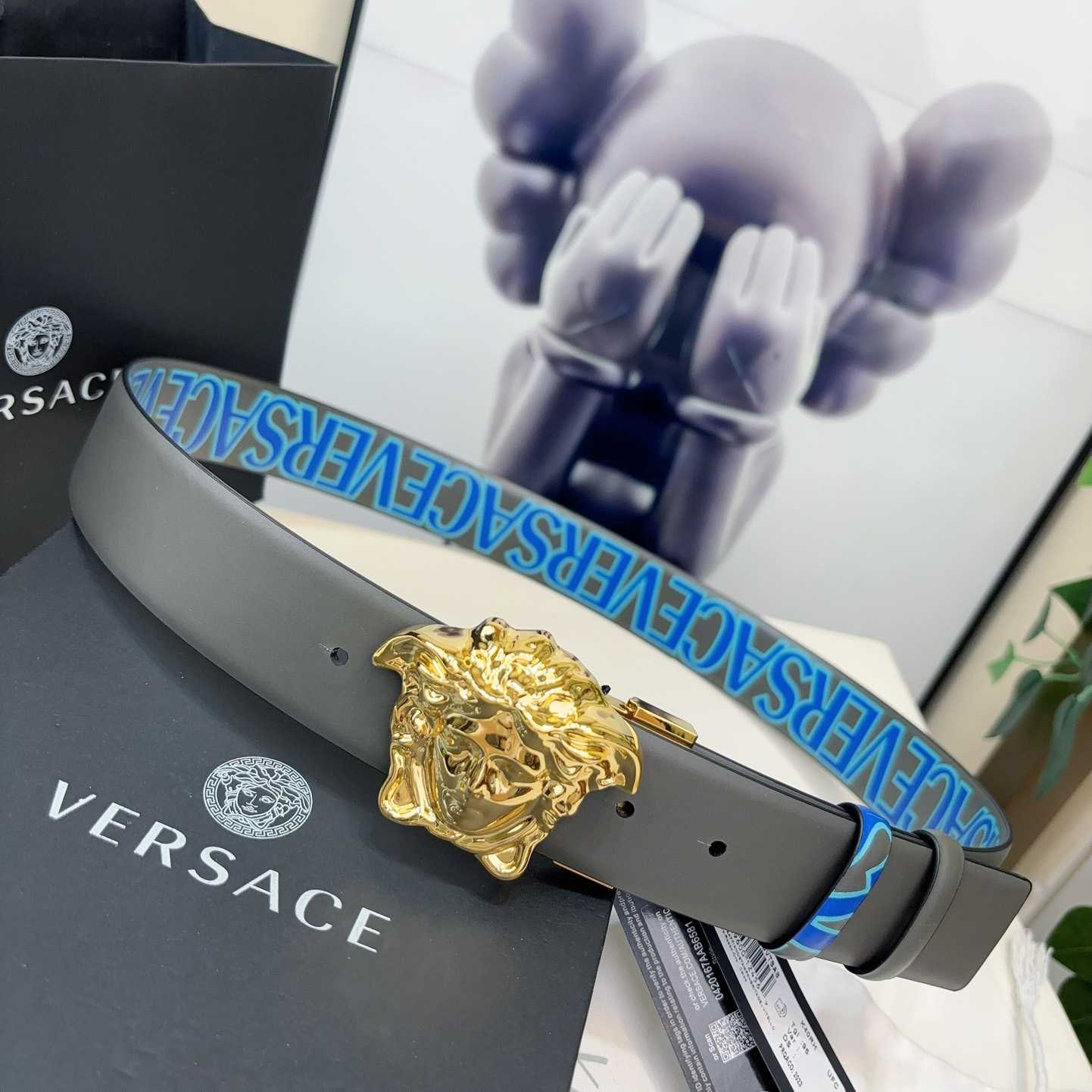 Versace Leather Belt   40mm - DesignerGu