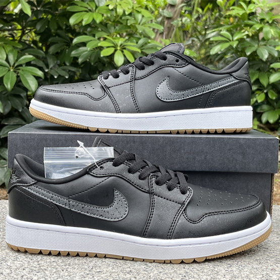 Jordan Air Jordan 1 Low Golf “Black Gum” Sneakers     DD9315-005 - DesignerGu