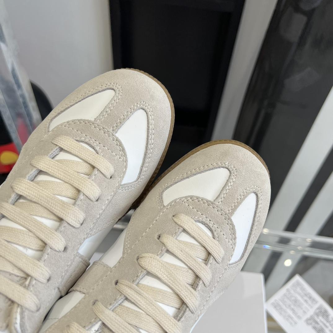 Maison Margiela Suede And Fabric Sneakers - DesignerGu