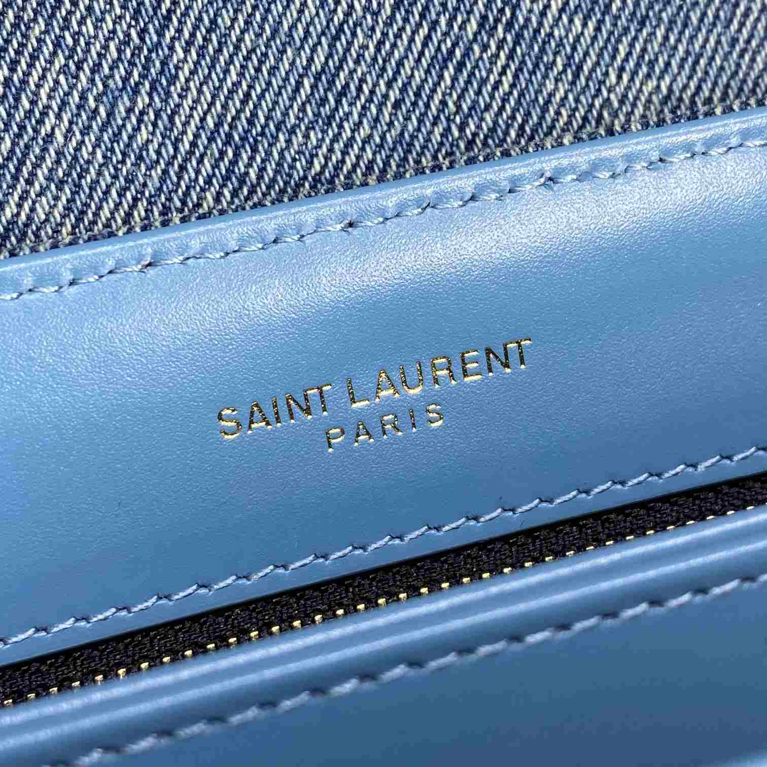 Saint Laurent Denim Shoulder Bag （0x7x15cm） - DesignerGu