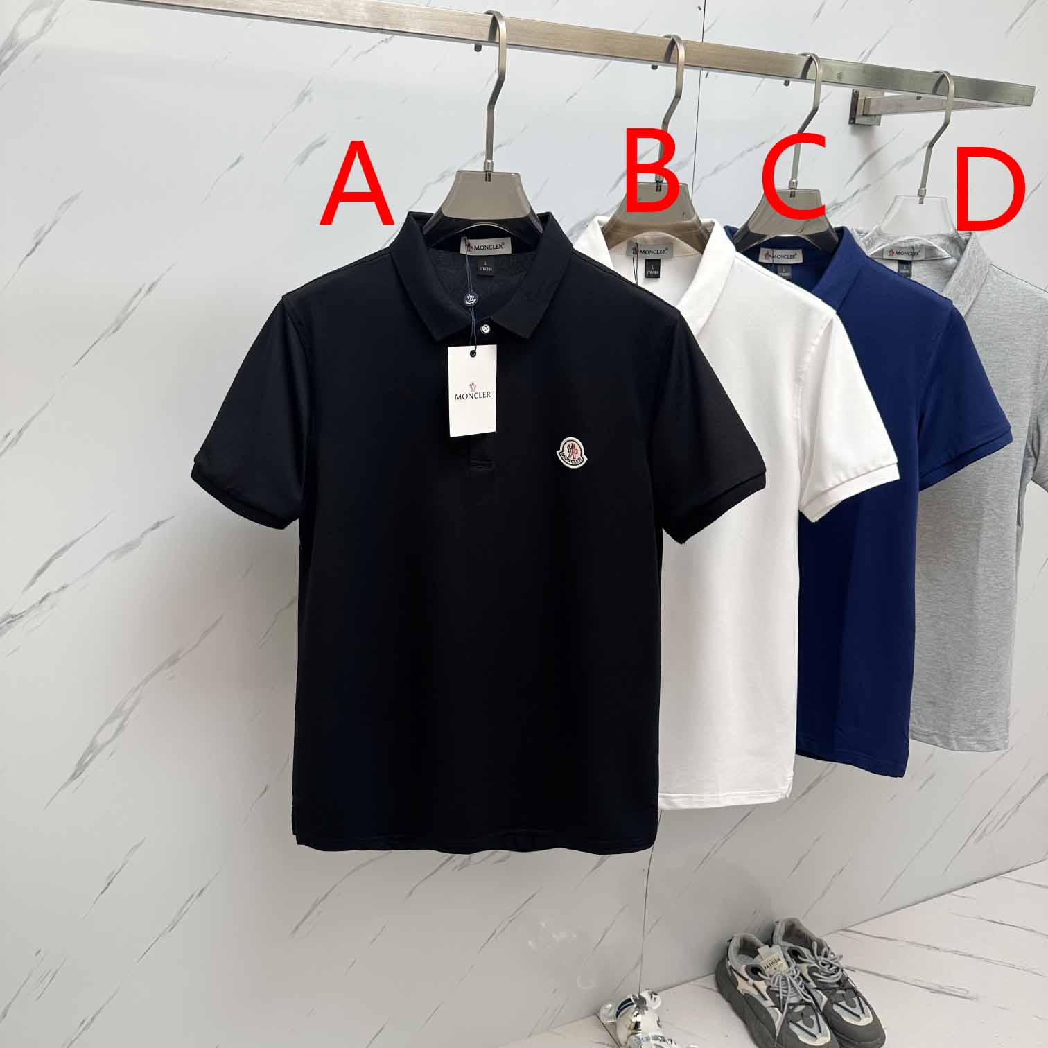 Moncler Cotton Polo Shirt - DesignerGu