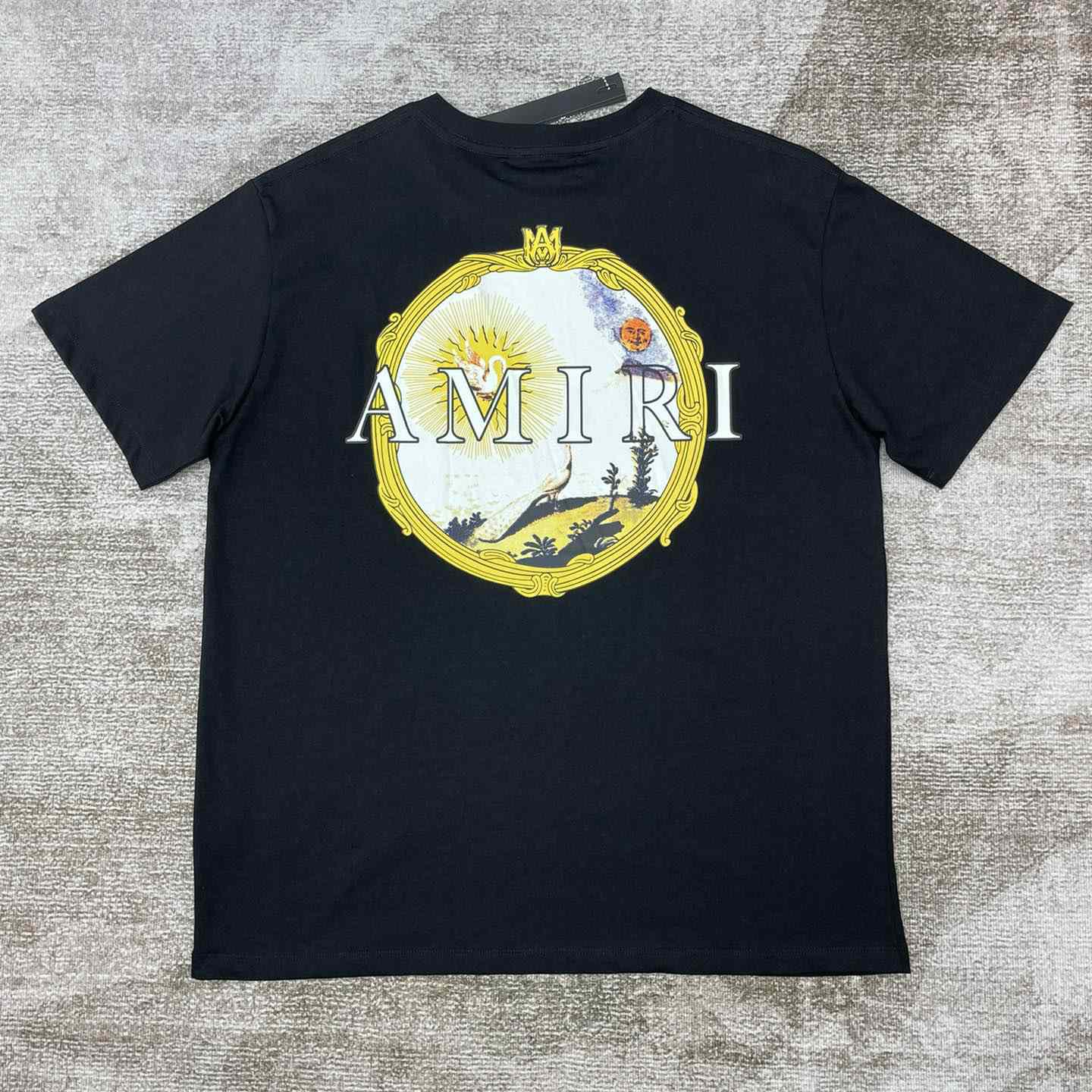 Amiri Cotton Dust-proof Fabric Black T-shirt   x460 - DesignerGu