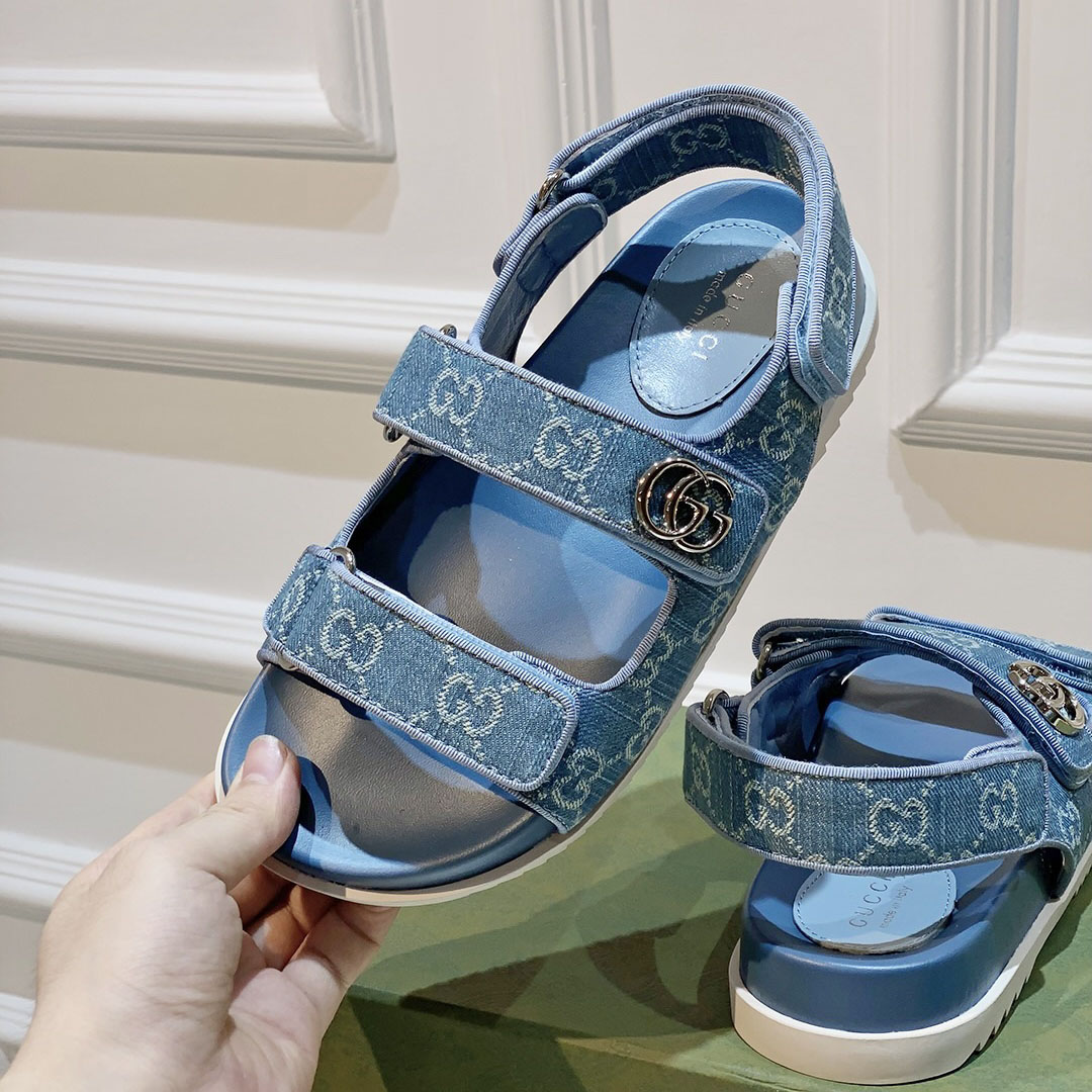 Gucci Women's Double G Sandal  - DesignerGu