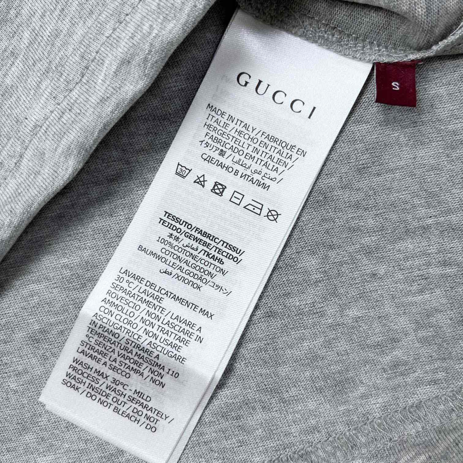 Gucci Cotton Jersey T-shirt With Gucci Print - DesignerGu