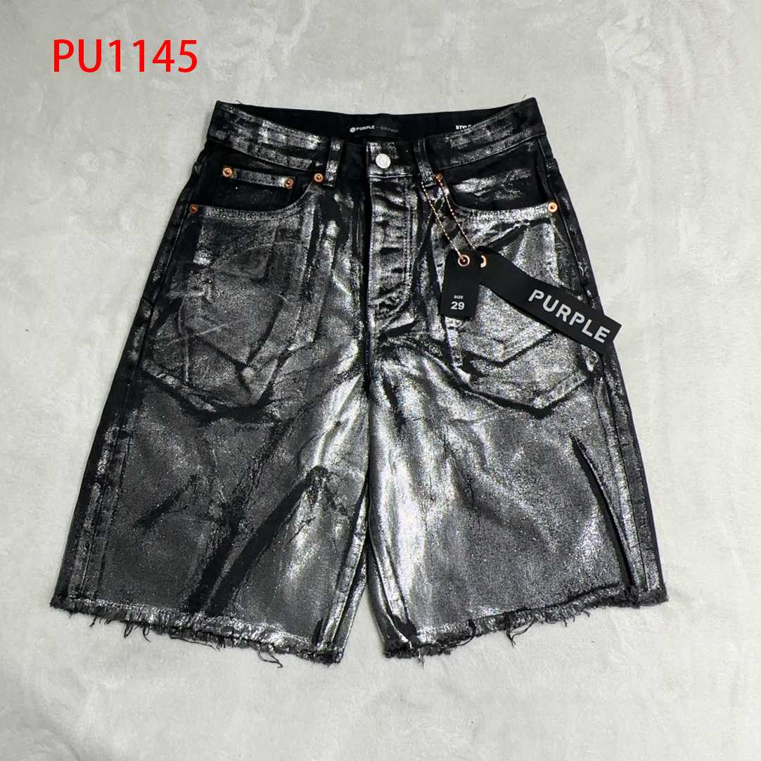 Purple-Brand Slim-fit Denim Shorts  PU1145 - DesignerGu