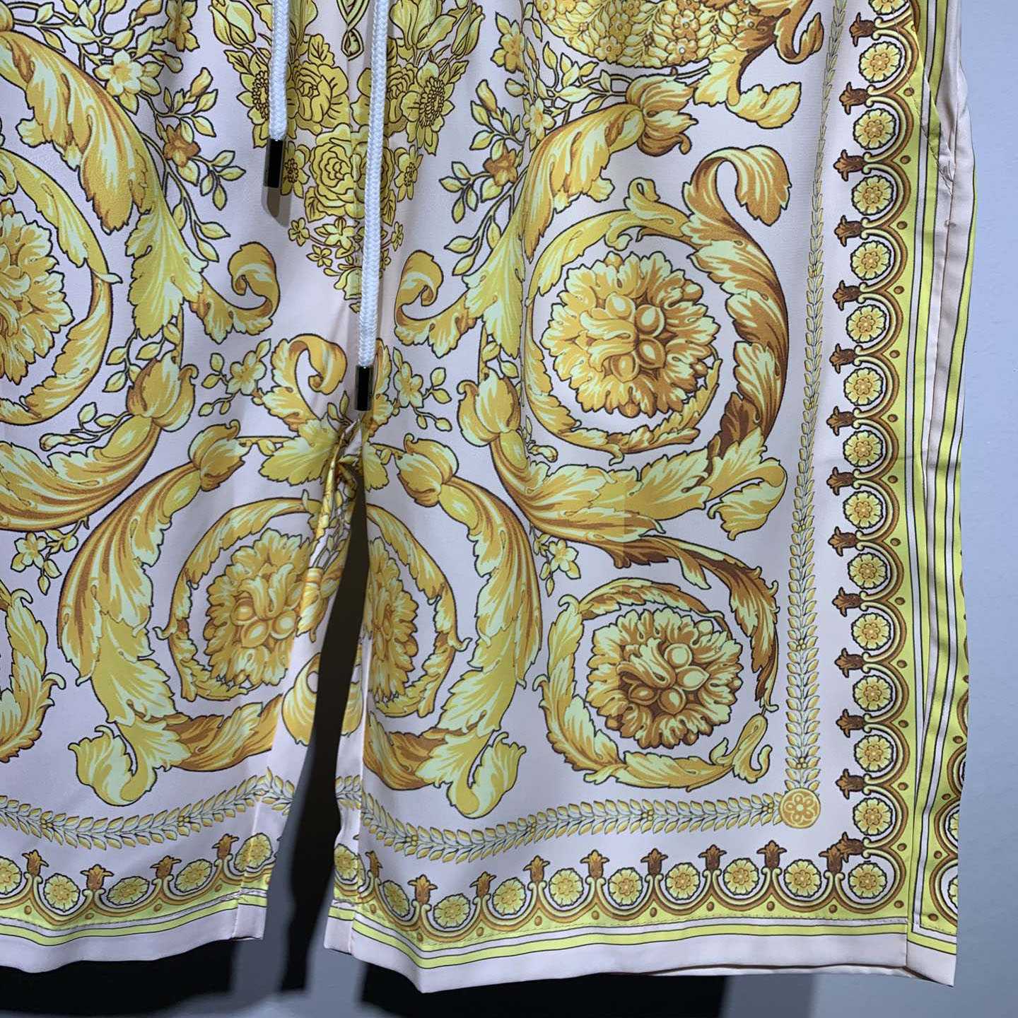 Versace Barocco Silk Shorts - DesignerGu