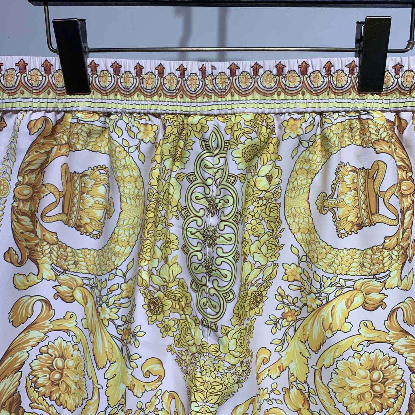 Versace Barocco Silk Shorts - DesignerGu