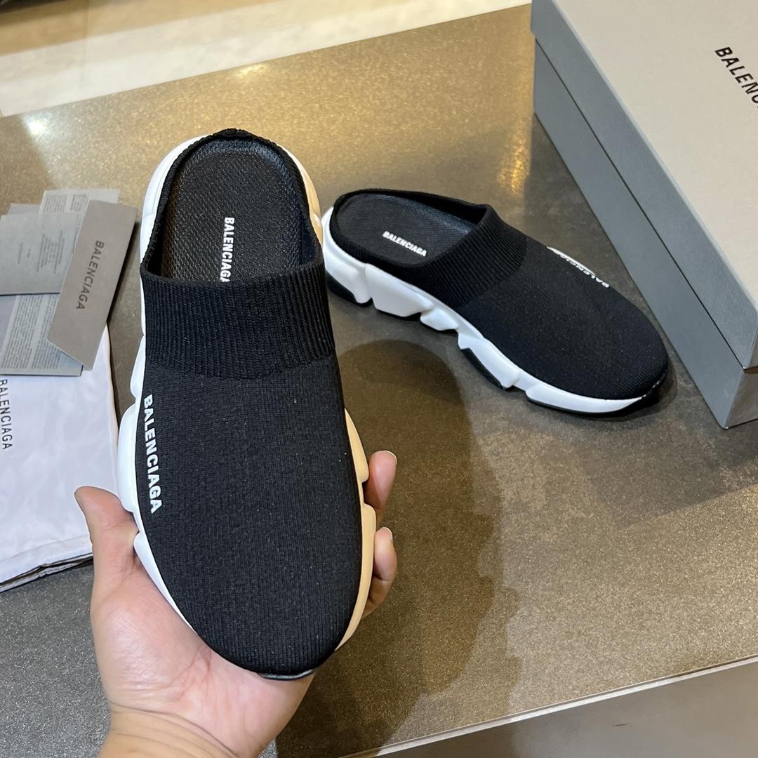 Balenciaga Speed Knitted Mule Sneakers - DesignerGu