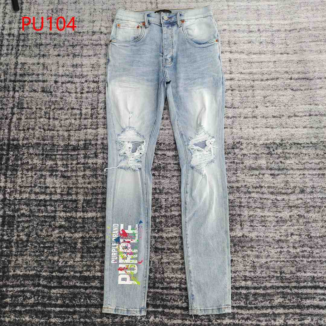 Purple-Brand Jeans   PU104 - DesignerGu