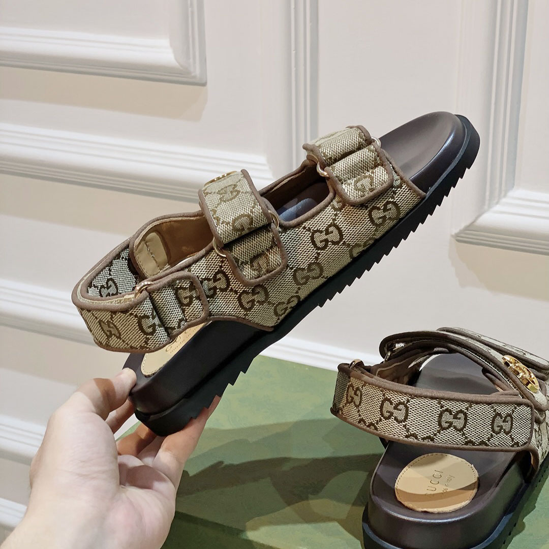 Gucci Women's Double G Sandal  - DesignerGu