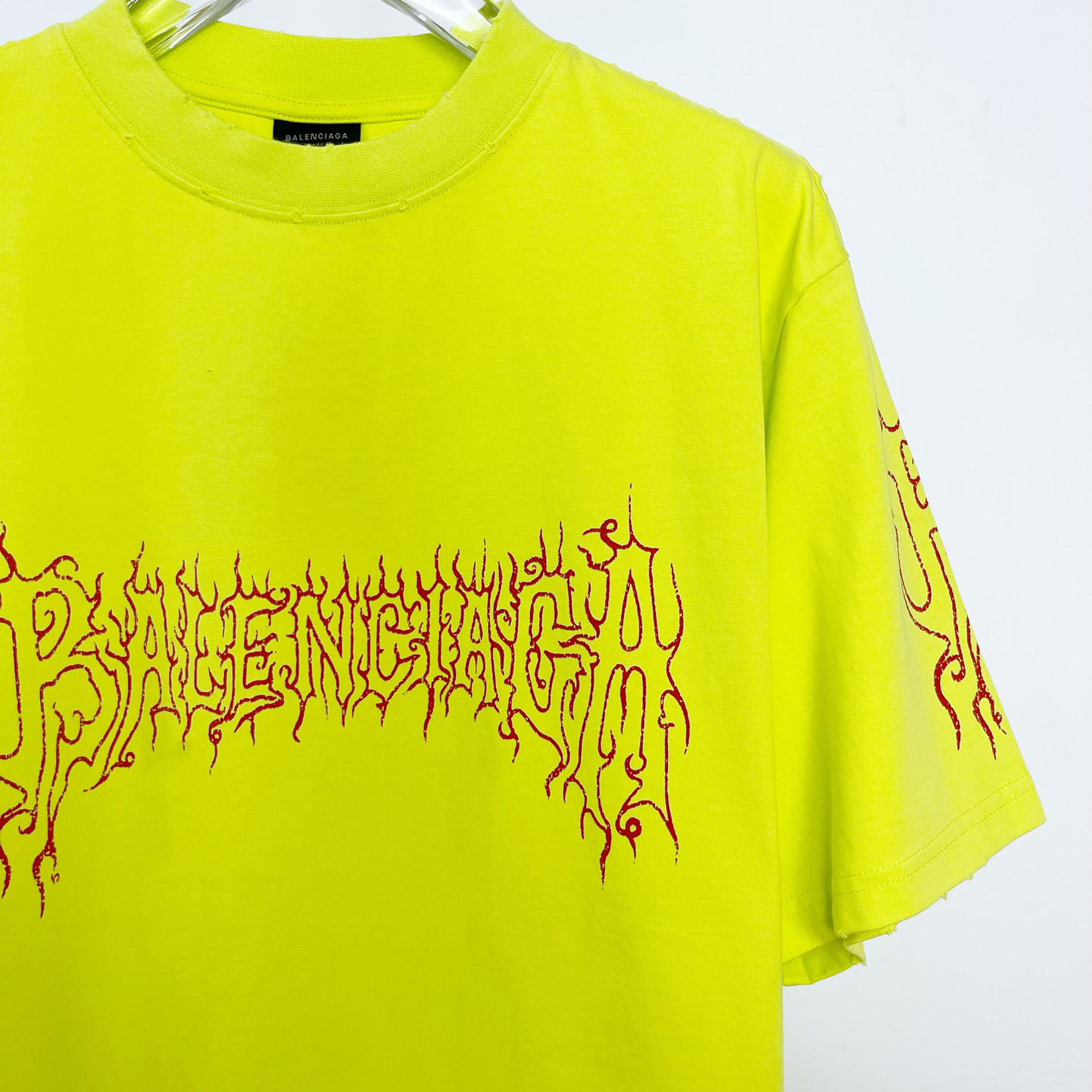 Balenciaga Darkwave T-Shirt Oversized In Yellow - DesignerGu