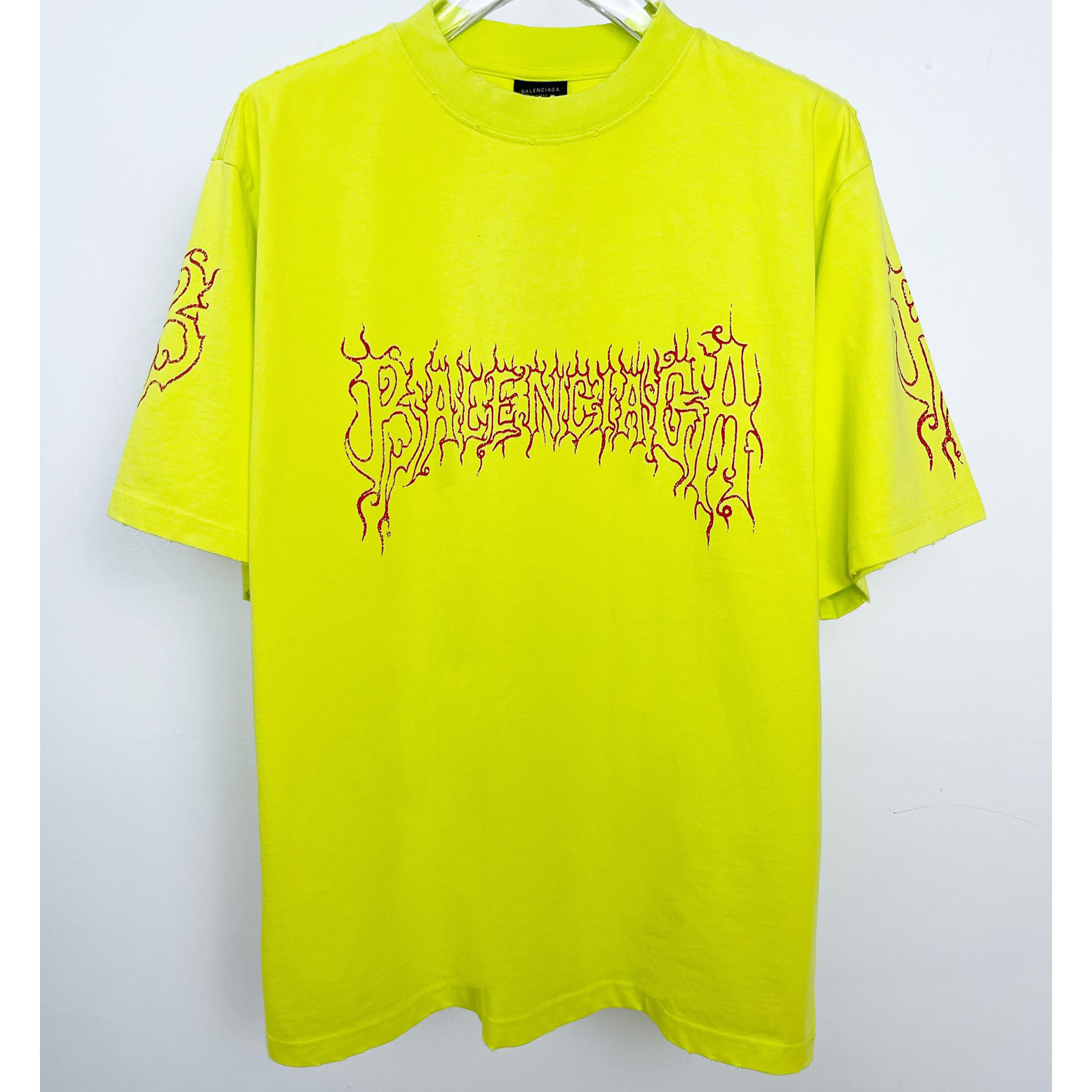 Balenciaga Darkwave T-Shirt Oversized In Yellow - DesignerGu