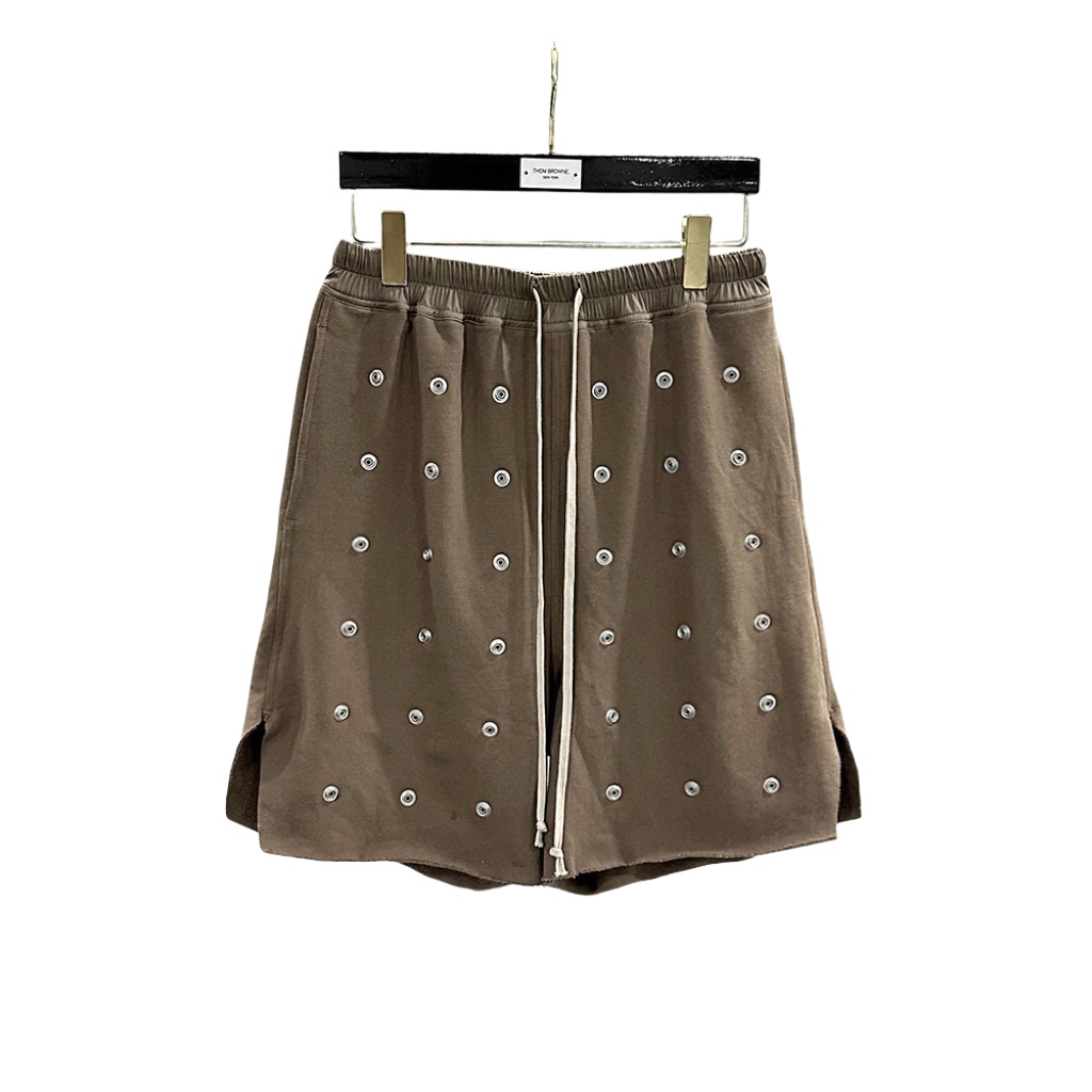 Rick Owens DRKSHDW Embellished Cotton Shorts - DesignerGu