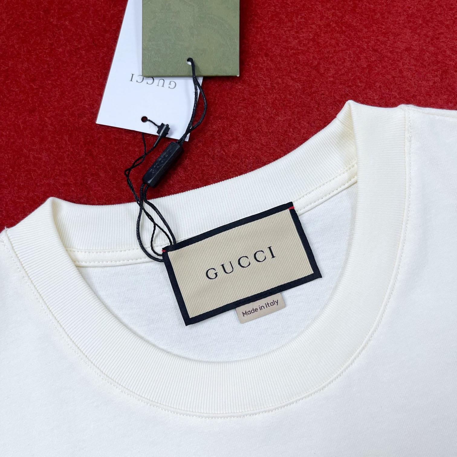 Gucci Cotton Jersey T-shirt  - DesignerGu