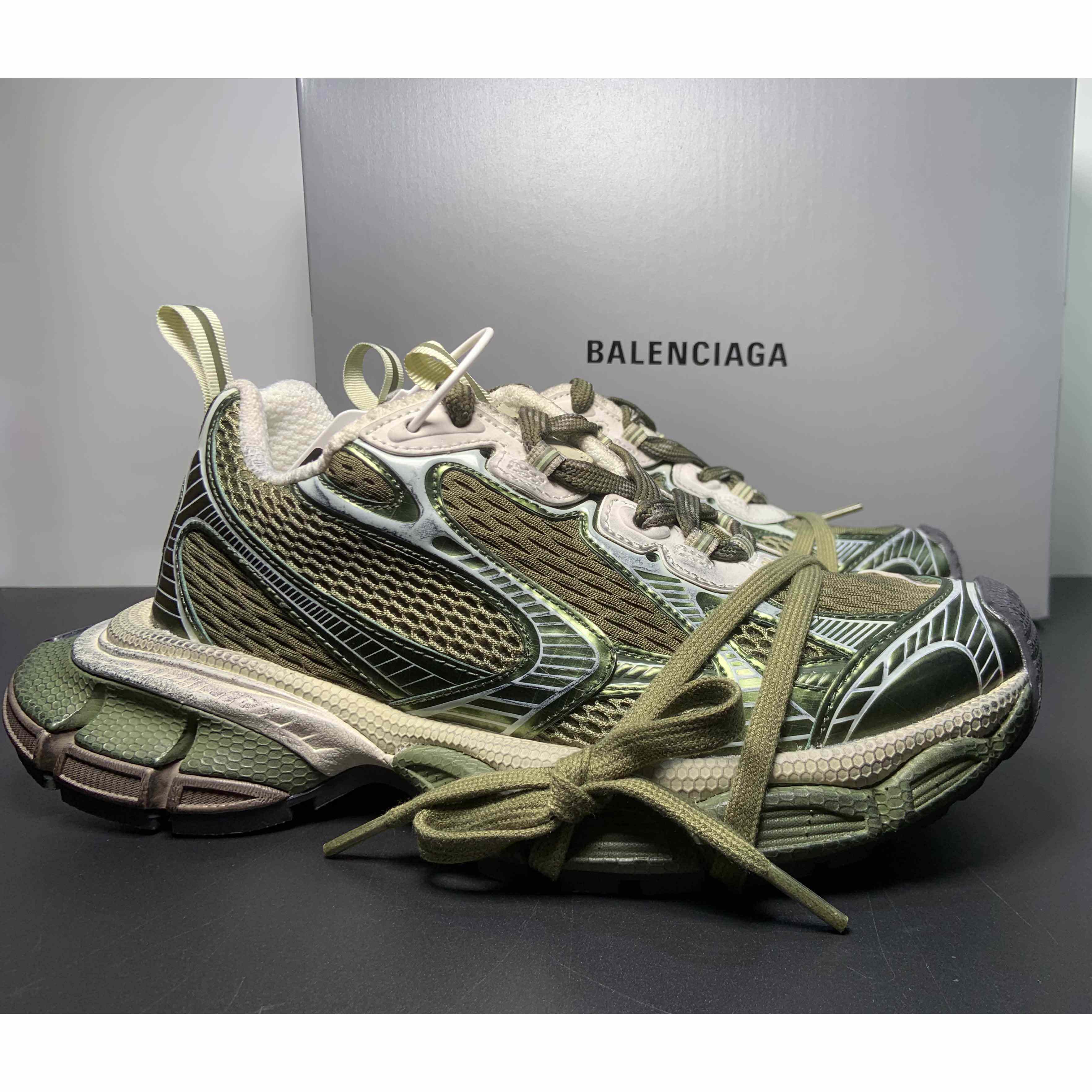 Balenciaga 3XL Sneaker In Dark Green - DesignerGu