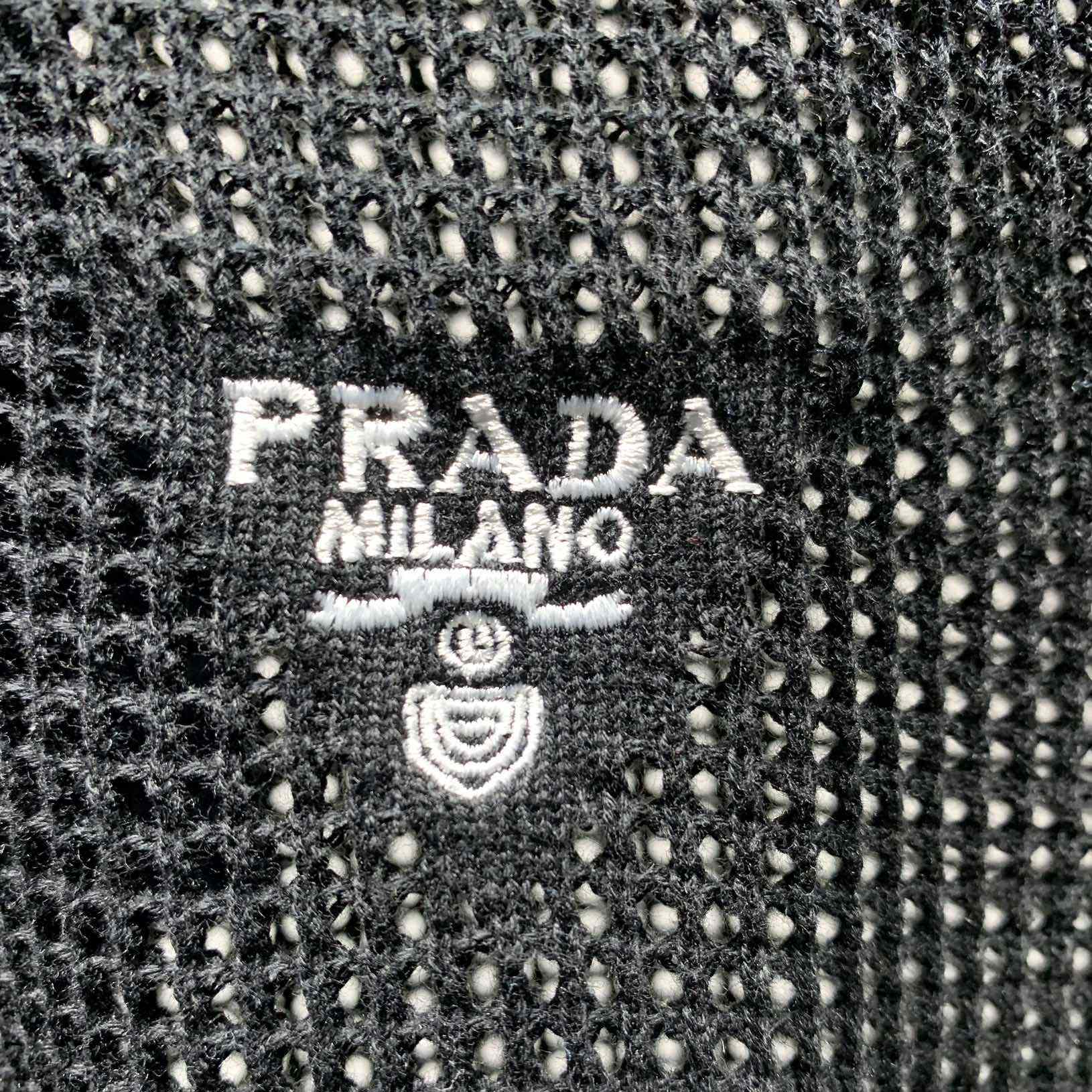 Prada Silk And Cotton Crew-neck Sweater - DesignerGu