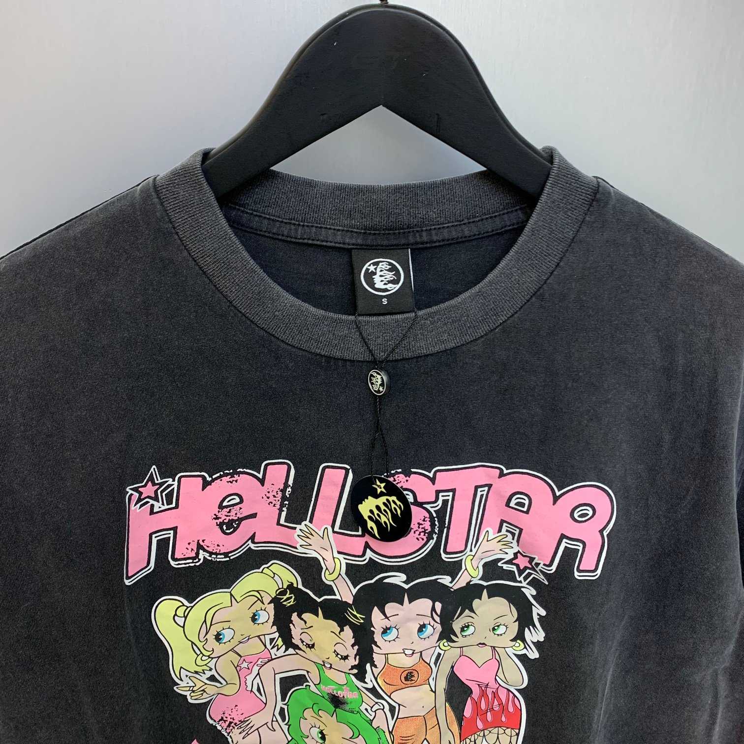 Hellstar Betty Boop Print T-shirt  - DesignerGu