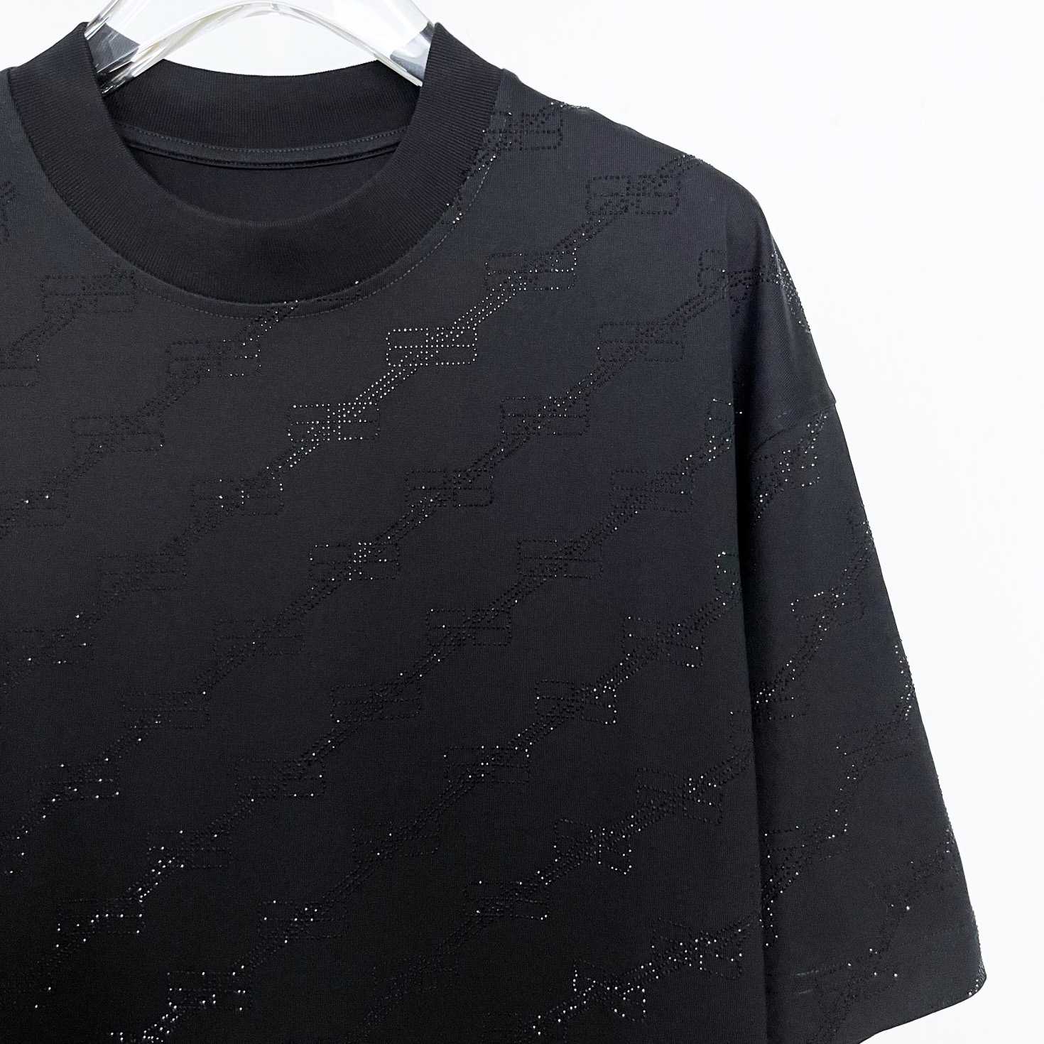 Balenciaga T-Shirt Oversized In Black - DesignerGu